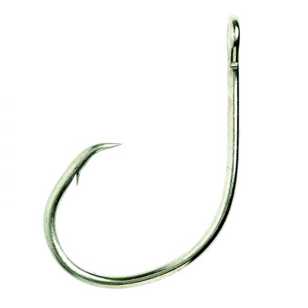 Eagle Claw L197GH Offset Circle Sea Fishing Hooks - Light Wire Saltwater Hooks for Freshwater & Saltwater Fishing, Perfect for Bass, Trout, and Catfish