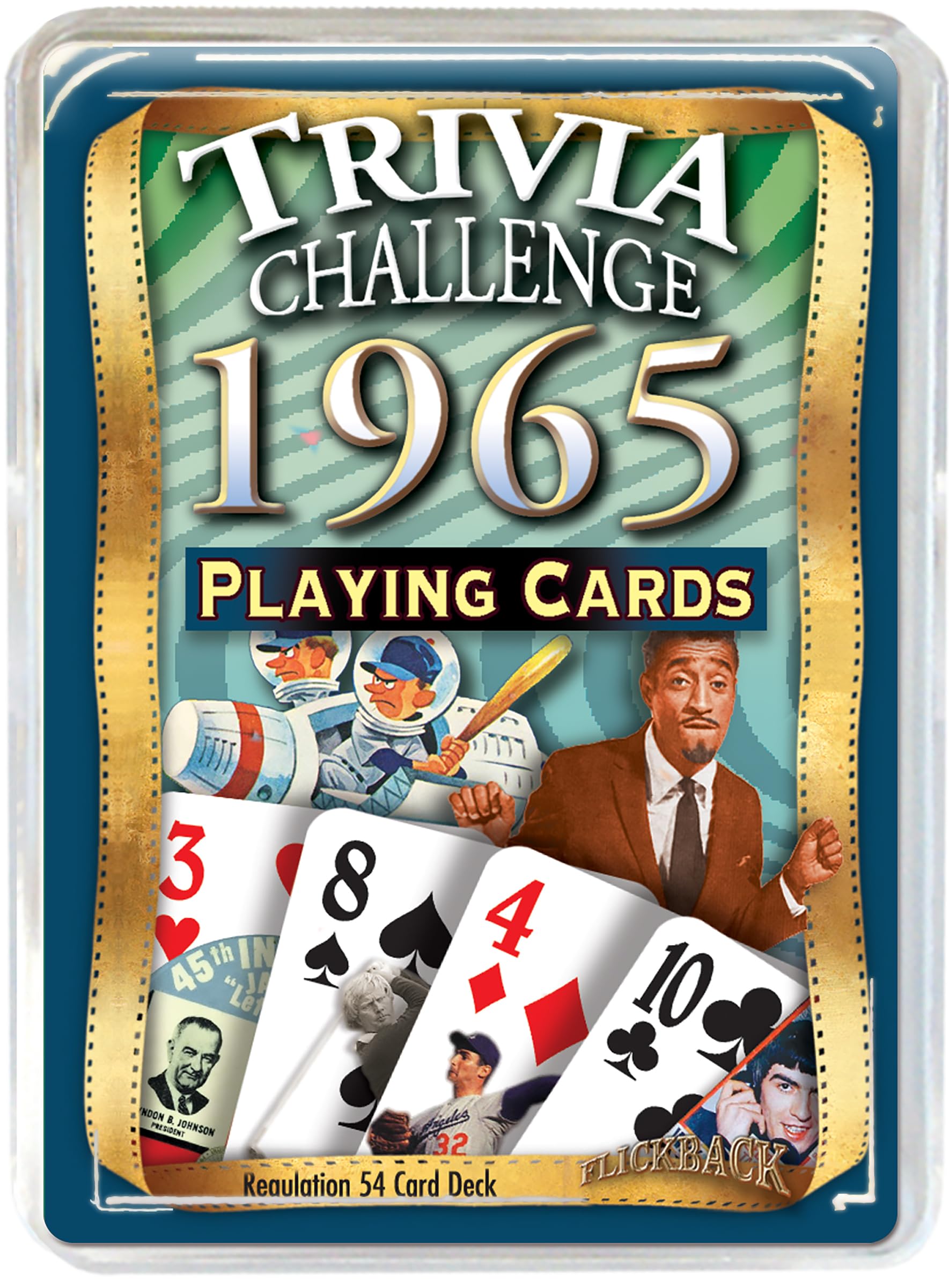 1965 Trivia Playing Cards - Fun Historical Facts Game for Birthday & Anniversary Parties | Perfect for Game Nights, Family Gatherings & Retro Theme Events