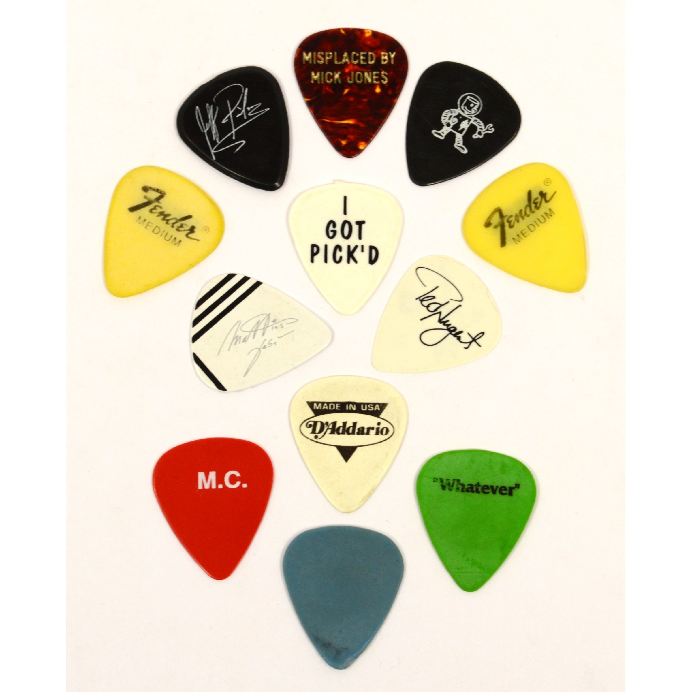 12-Pack Original Tour Guitar Picks for Concert - Scorpions, Foreigner, Aerosmith Style - Perfect for Rock Performances & Guitar Practice