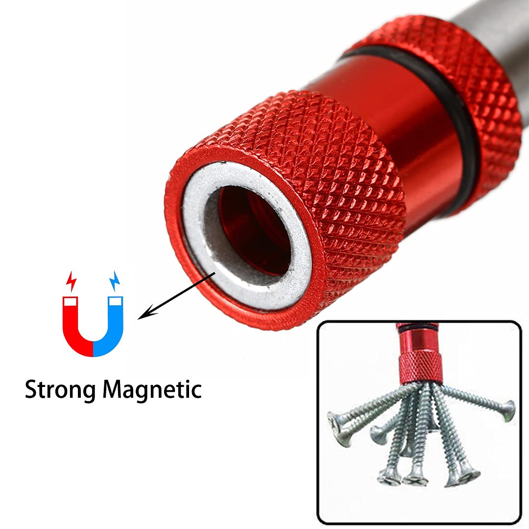 Saipor 2-Pack Magnetic Screwdriver Bit Holder - Adjustable Depth, 1/4