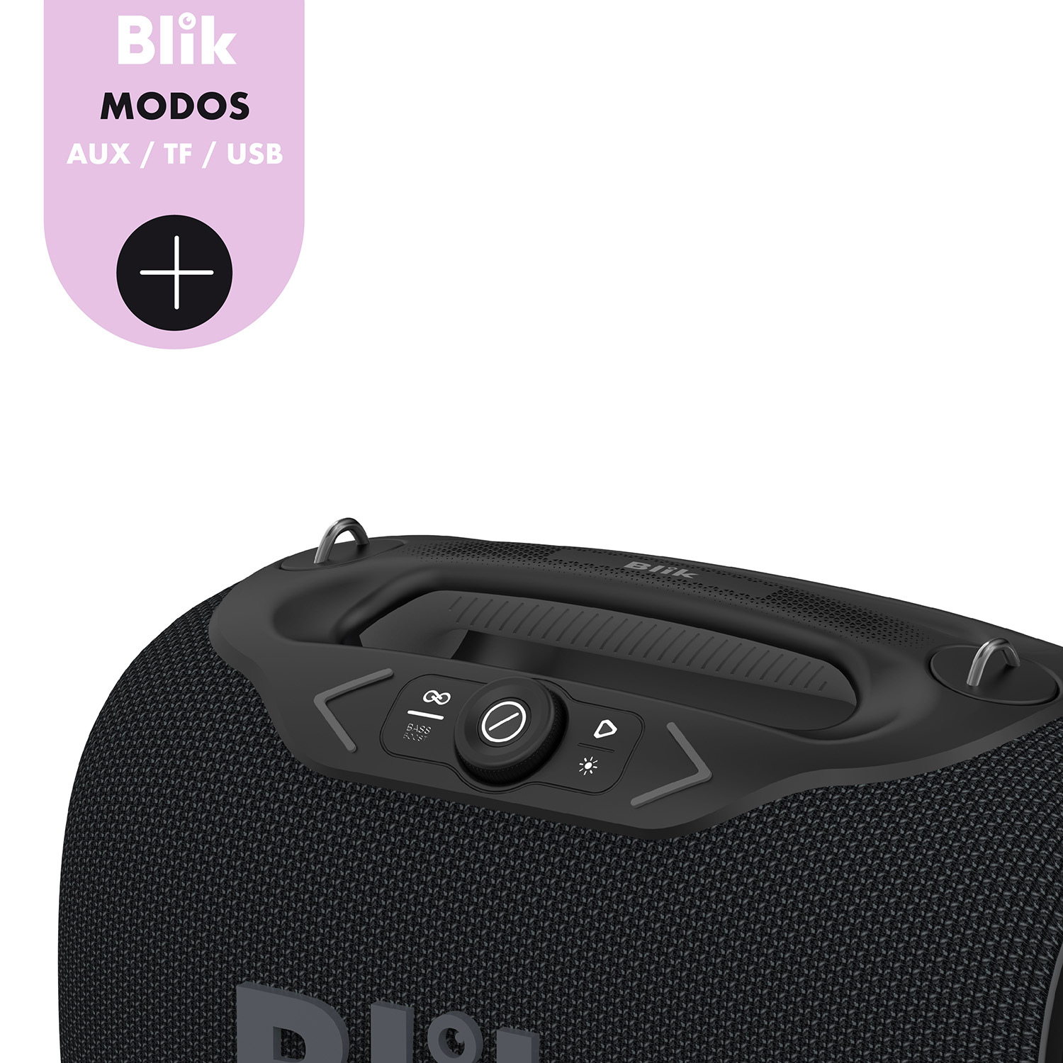 Blik PartyBass120 Portable Bluetooth Speaker with Powerful Bass - Black | Perfect for Outdoor Parties, Beach Trips & Home Entertainment