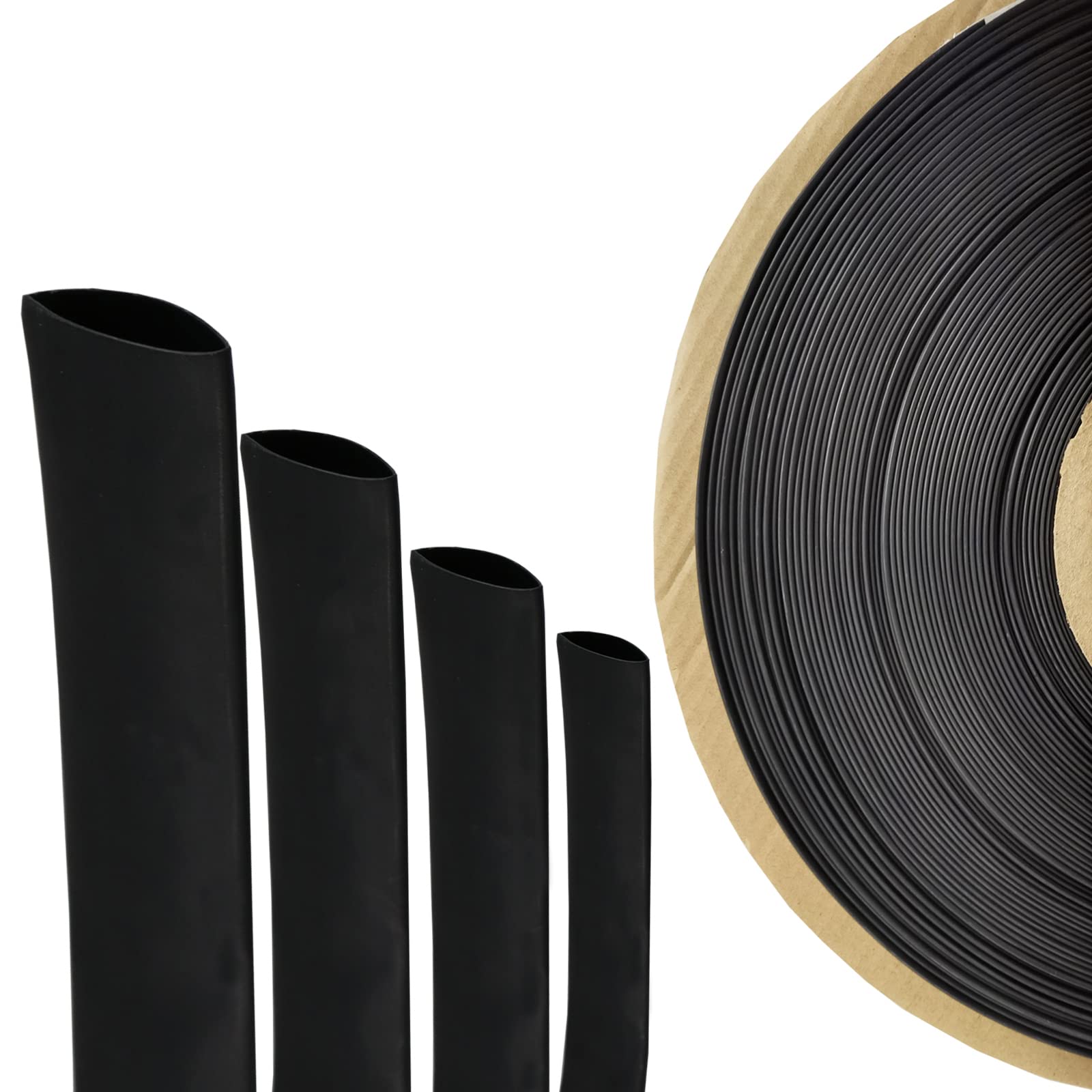 4:1 Heat Shrink Tubing - Adhesive Lined Waterproof Insulated Dual Wall Black Shrinkable Tube (1