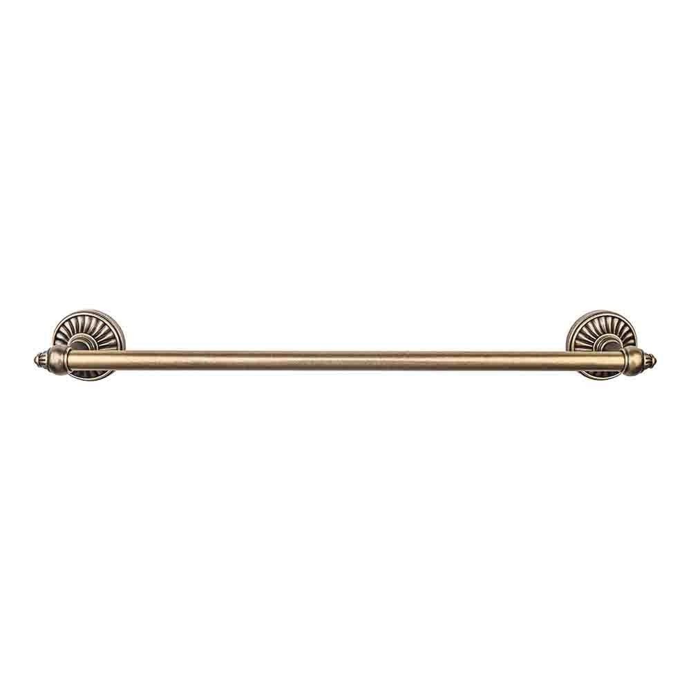Top Knobs TUSC8-PTA Tuscany Single Towel Rod in Pewter Finish - Elegant Bathroom Accessory for Towel Organization & Spa-Like Decor