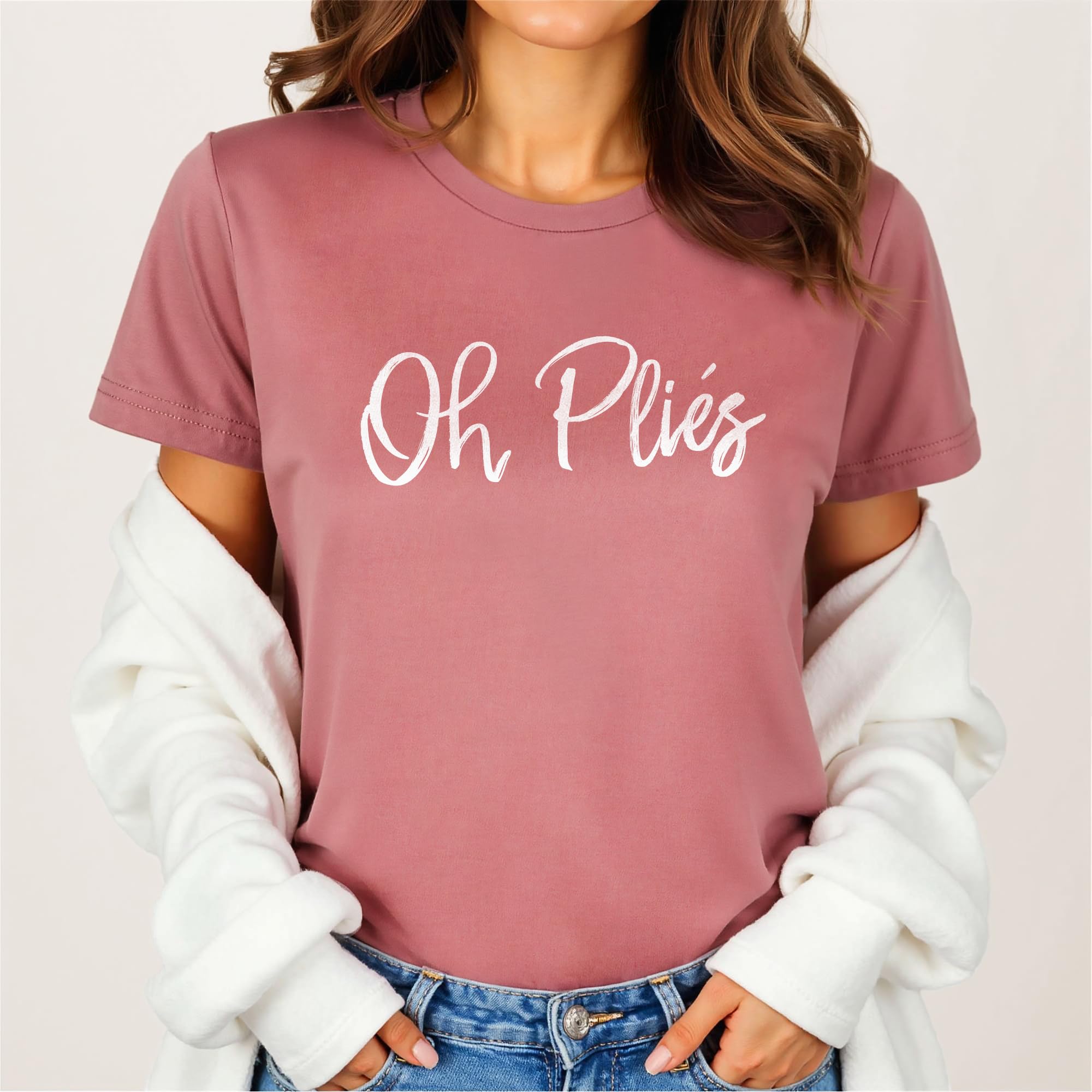 Ballet Shirt for Dancers - Softstyle Unisex T-Shirt with 'Oh Plies' Print - Perfect Dance Gift for Ballerinas & Dance Lovers - Ideal for Dance Classes, Performances & Casual Wear