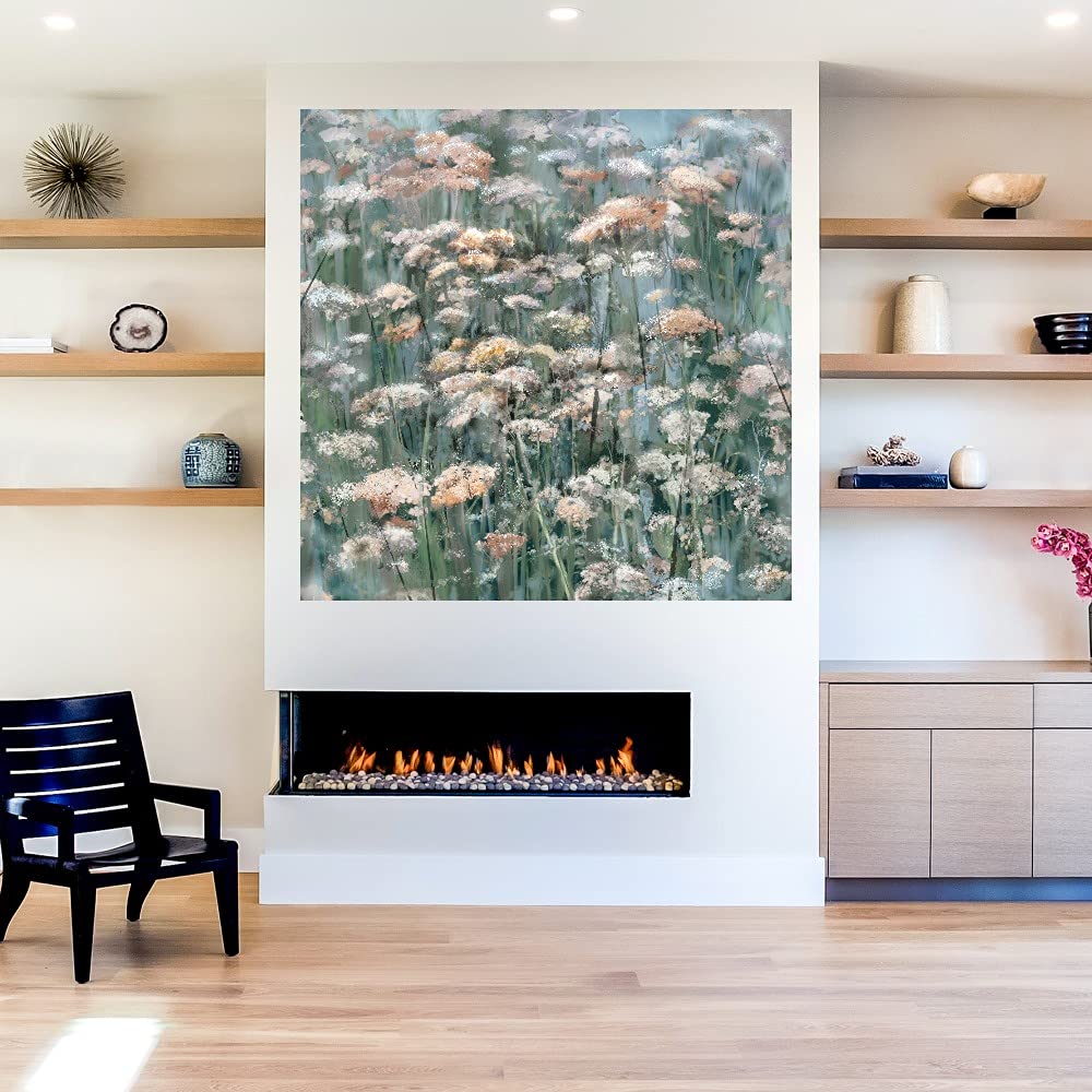 Gwendolyn Fine Art Canvas Wall Decor - Modern Abstract Painting for Home & Office - 32x32 Inches - Ready to Hang - Perfect for Living Room, Bedroom, Bathroom, Kitchen, Office, Bar & Dining Room Decor
