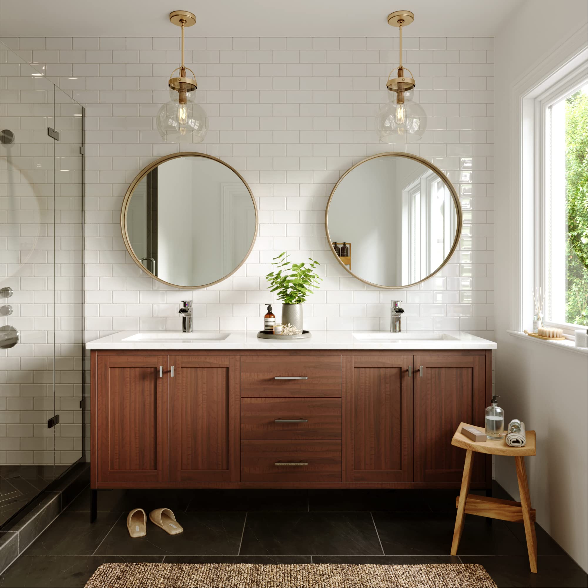 Karran KBF440 Kassel Single Hole Single Handle Bathroom Sink Faucet with Pop-Up Drain - Chrome Finish for Modern Vanity & Powder Room Installation