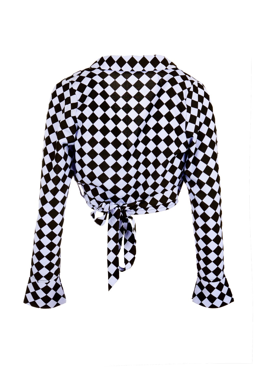 Discordia Collared Wrap Top for Women - Stylish & Comfortable Blouse for Casual Outings, Office Wear & Date Nights