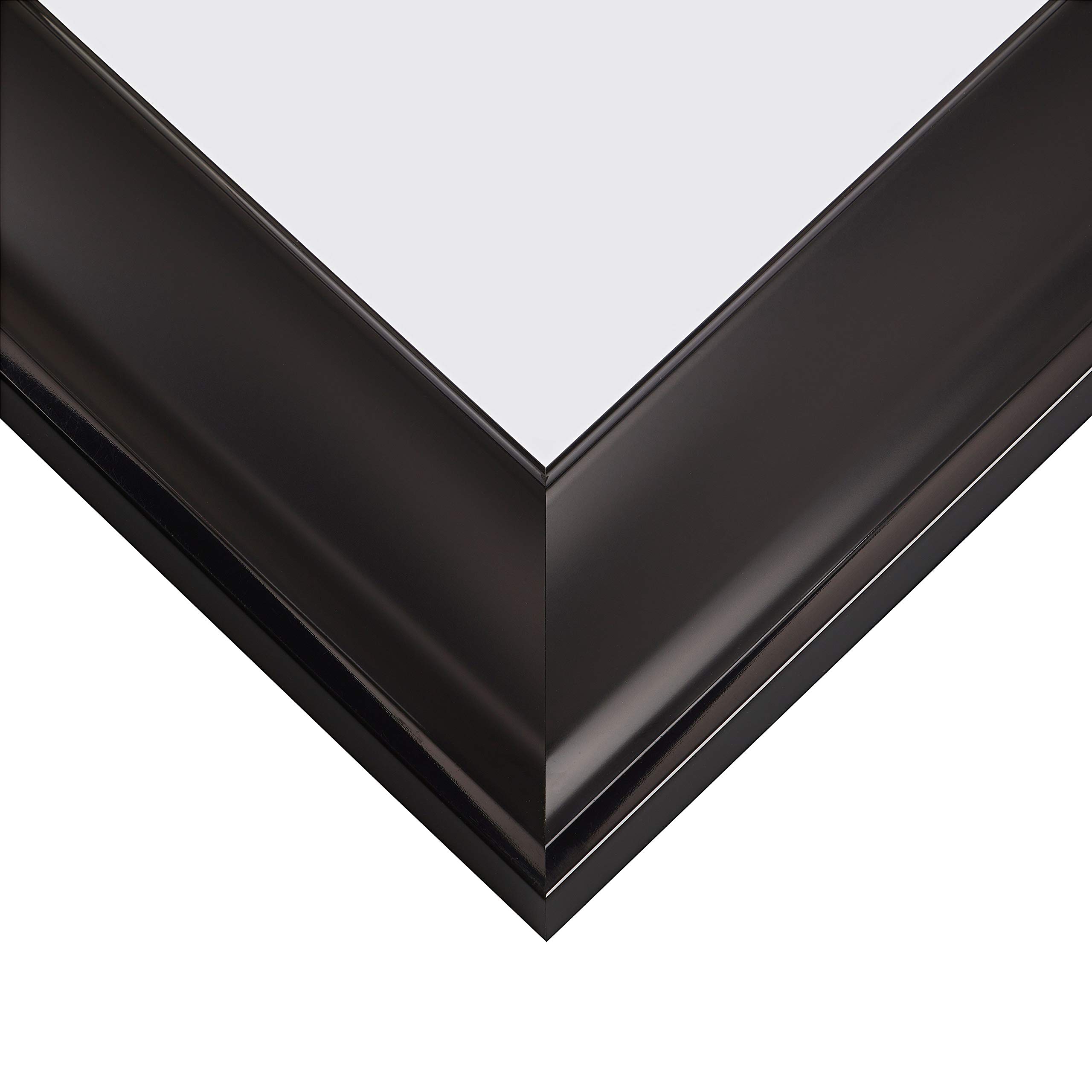 24x36 Inch Black Picture Frame with Mat for 20x30 Photos - Craig Frames Resilience Wide - Perfect for Wall Art, Home Decor & Office Display