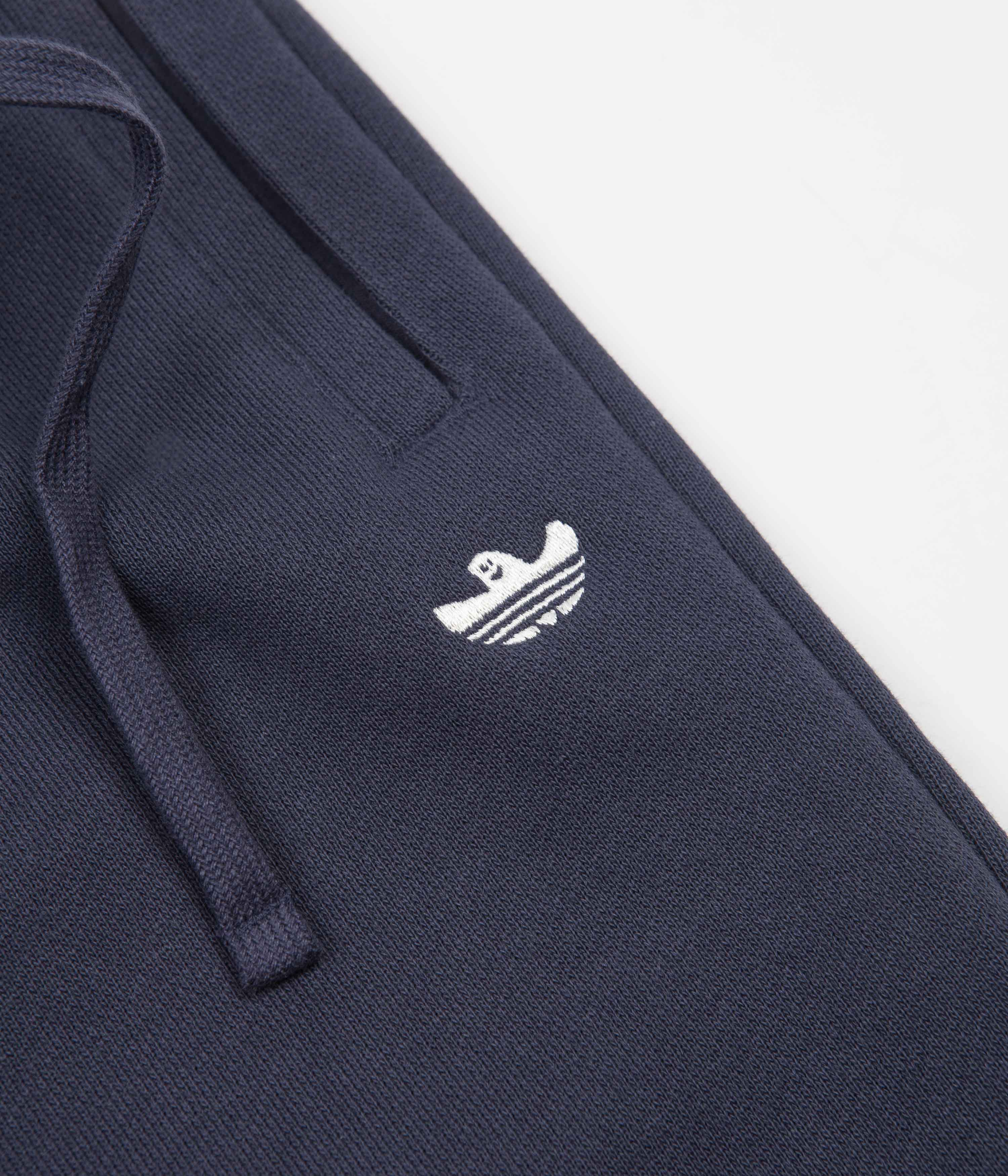Adidas Heavyweight Shmoofoil Pants for Men - Shadow Navy & Cream White | Comfortable Training & Gym Workout Pants for Running & Casual Wear