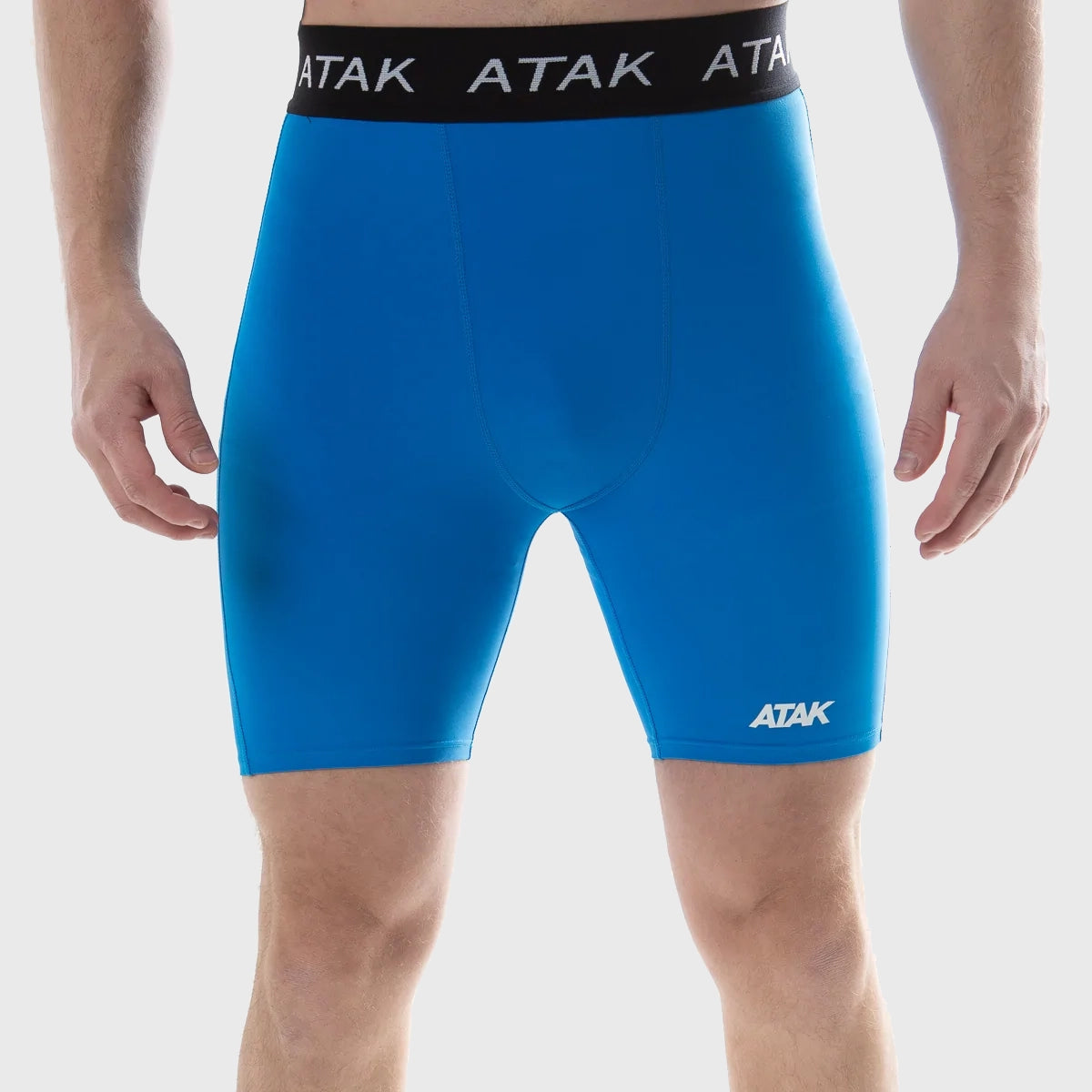 Atak Sports Men's Compression Shorts Royal Blue - High Performance Workout Shorts for Running, Gym & Training - Moisture Wicking & Breathable Athletic Wear