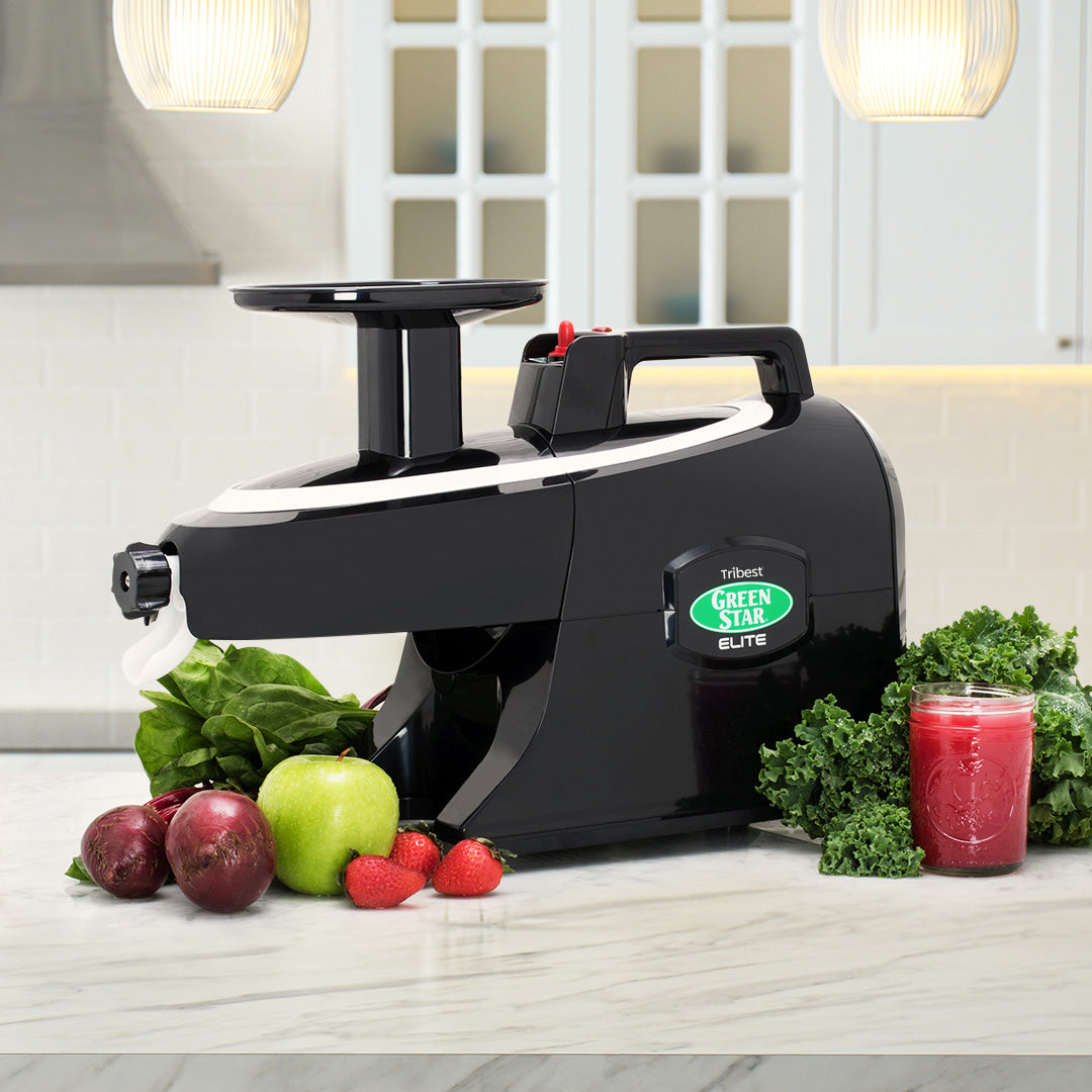Greenstar® Elite Jumbo Twin Gear Slow Masticating Juicer - Cold Press Juicer for Fruits & Vegetables - Perfect for Healthy Juicing, Detox & Raw Food Diets - Home & Commercial Use