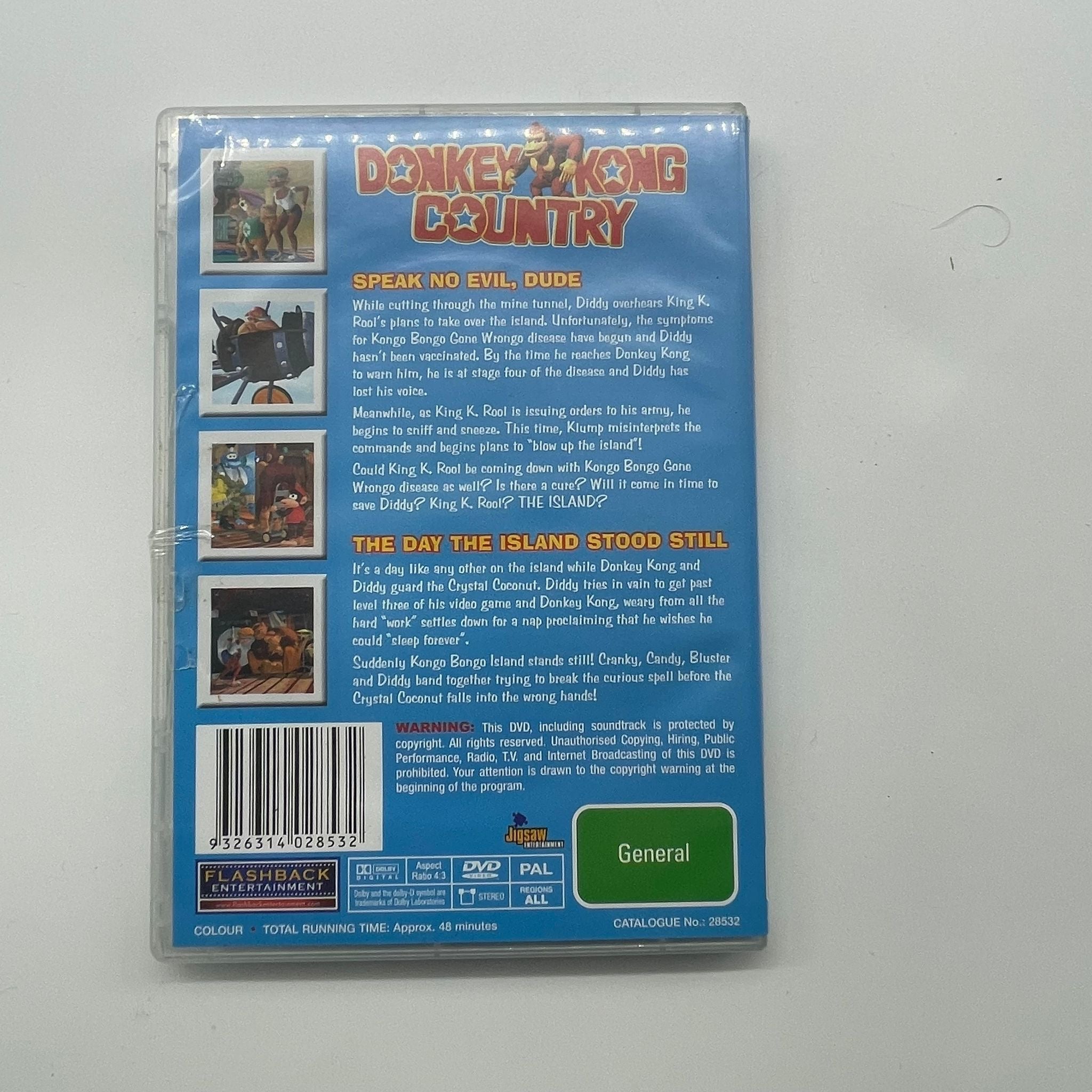 **Donkey Kong Country: Speak No Evil, Dude - Classic Animated DVD for Kids & Collectors - Perfect for Family Movie Nights & Retro Gaming Fans**