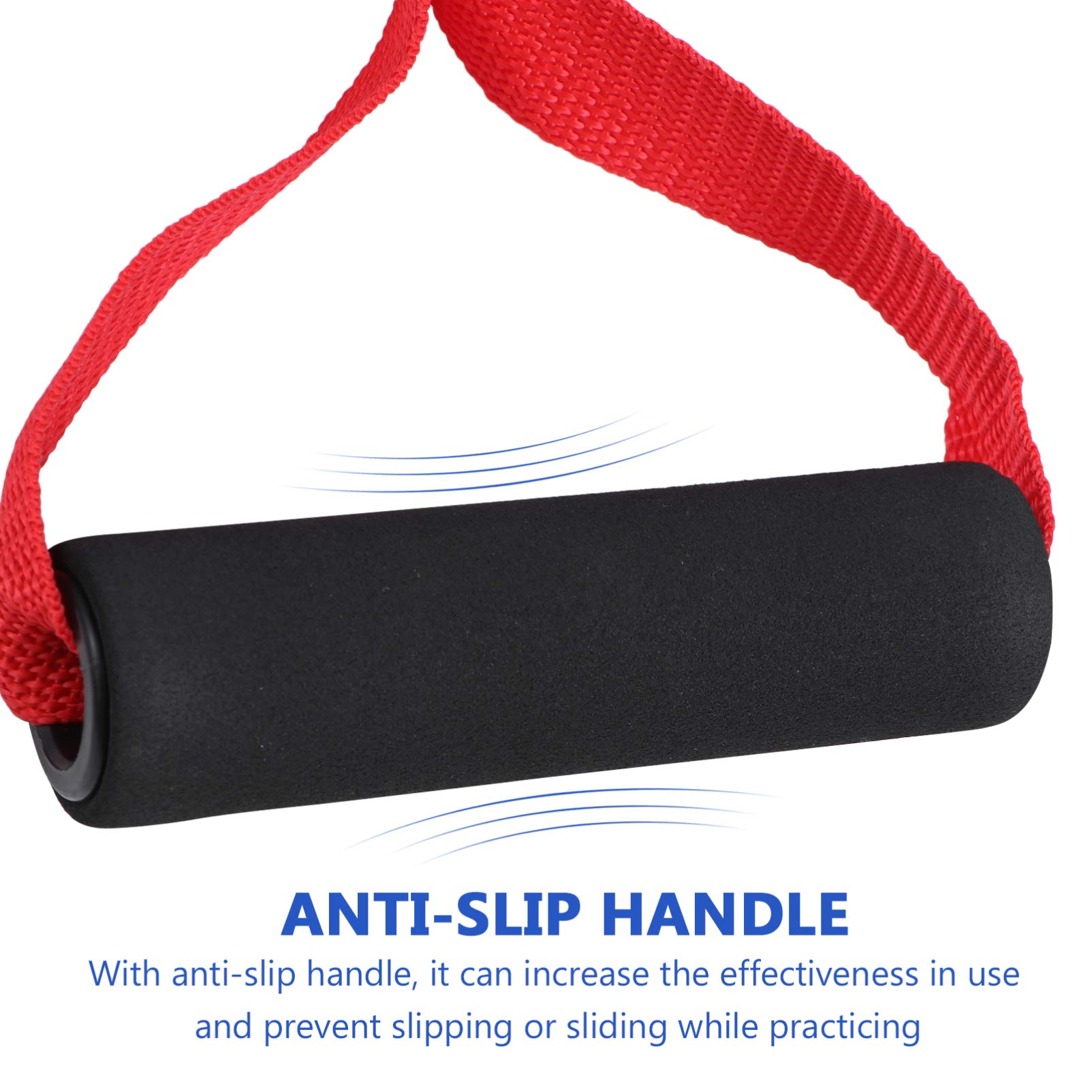 NUOBESTY 4-Piece Heavy Duty Resistance Band Handles with Exercise Grip - Perfect for Home Gym, Strength Training, Cable Machine Workouts & DIY Fitness Equipment Accessories