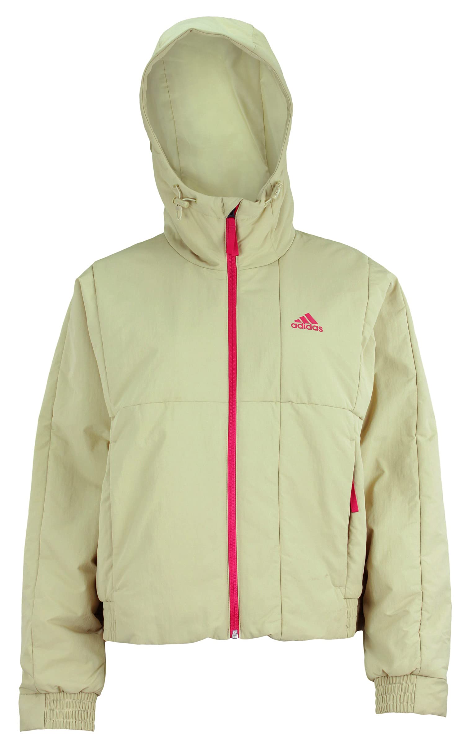 Adidas Women's Hooded Jacket for Back to School - Lightweight Fleece Outerwear for College, Campus & Casual Wear