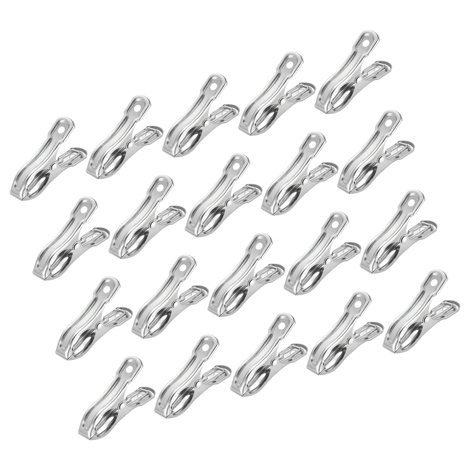 Bddalpke 20 PCS Stainless Steel Garden Clips - Heavy Duty Greenhouse Clamps for Plant Netting & Garden Hoops | Perfect for Greenhouse, Hydroponics & Outdoor Gardening