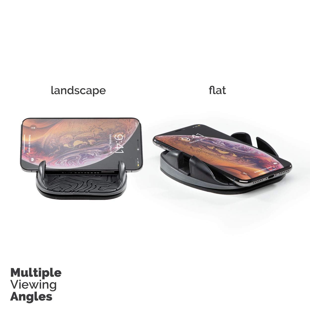 Numi Smart Dock - Universal Car Phone Holder for All Smartphones - Black - Safe Driving View