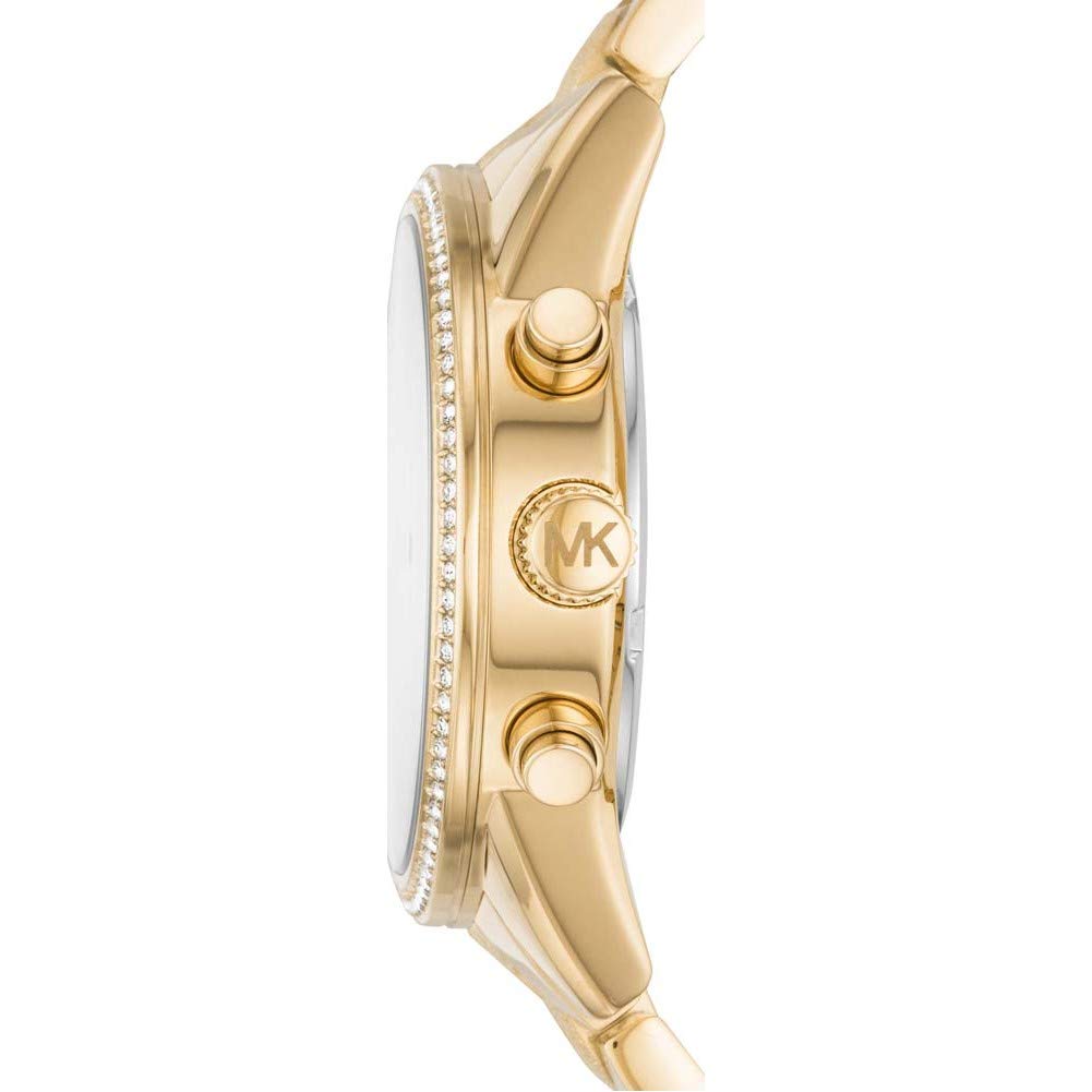 Michael Kors Ritz Women's Chronograph Watch - Stainless Steel or Leather Strap Options | Elegant Dress Watch for Office, Date Night & Special Occasions