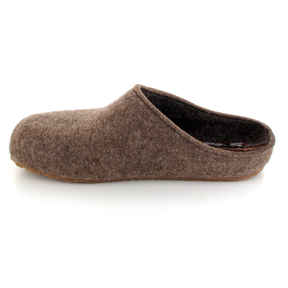 HAFLINGER Women's Michl Clog - Comfortable Wool Slippers for Indoor & Outdoor Use - Perfect for Home, Office, and Relaxation
