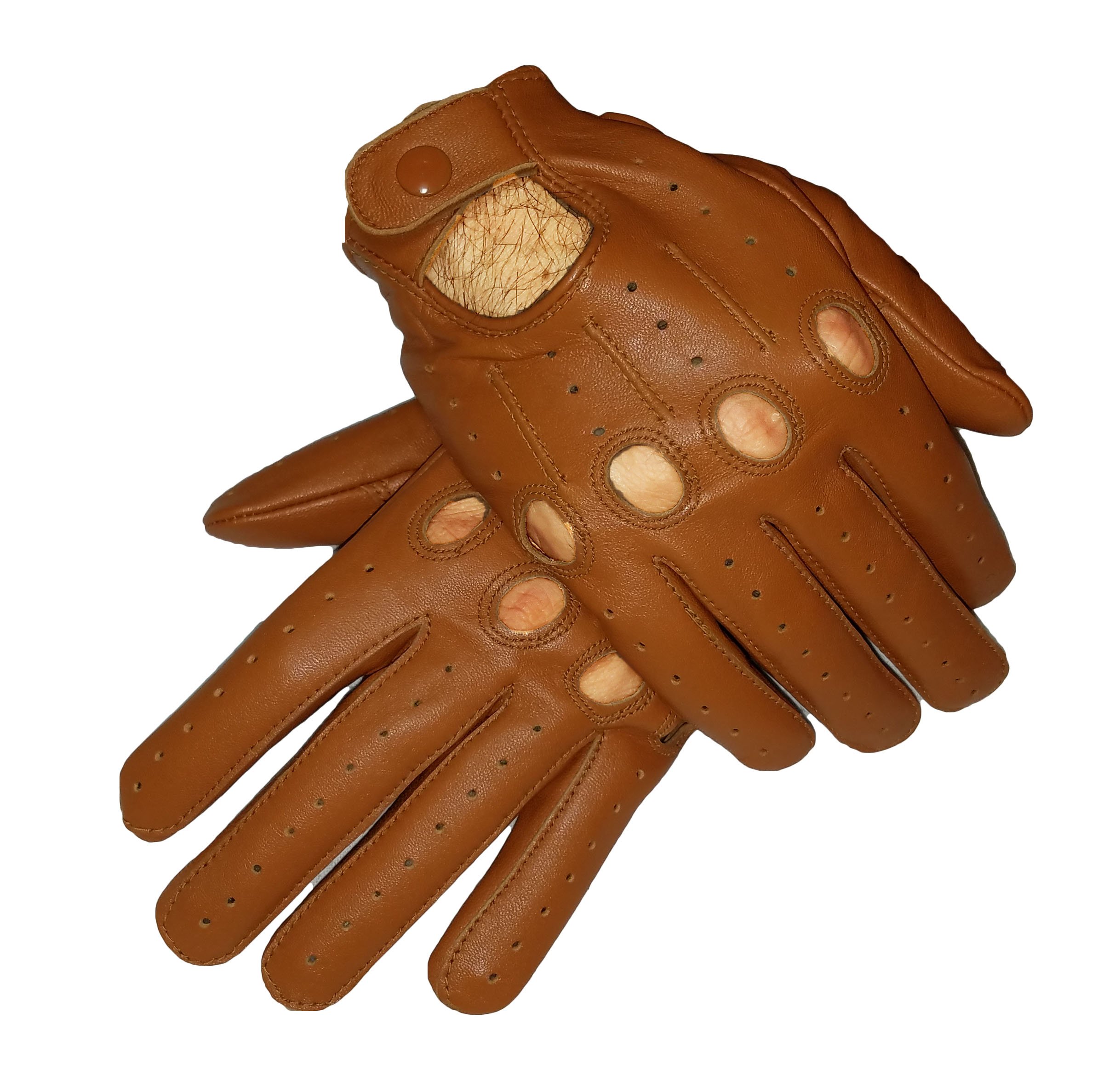 Premium Genuine Leather Driving Gloves for Men - Touchscreen Compatible, Non-Slip Grip - Perfect for Sports Cars, Motorcycles & Winter Driving