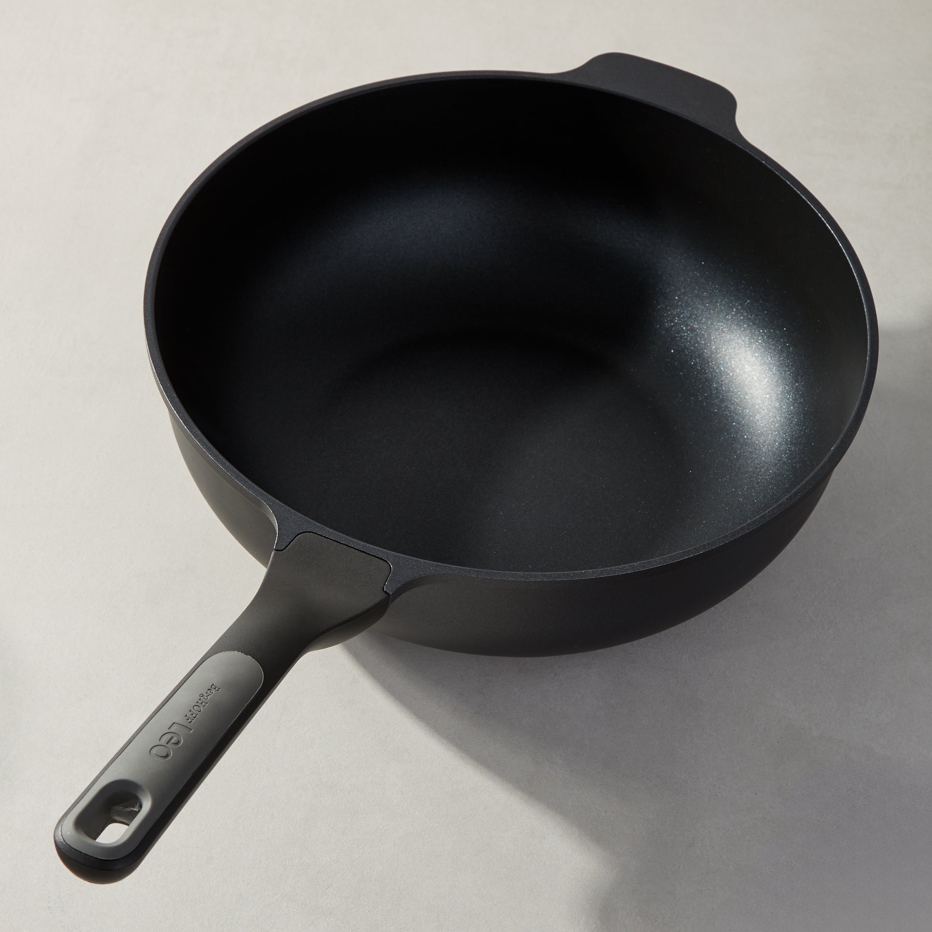 BergHOFF Leo Stone+ 2-Piece Nonstick Ceramic Stir Fry Pan Set - Perfect for Healthy Cooking, Sauteing & Stir-Frying at Home