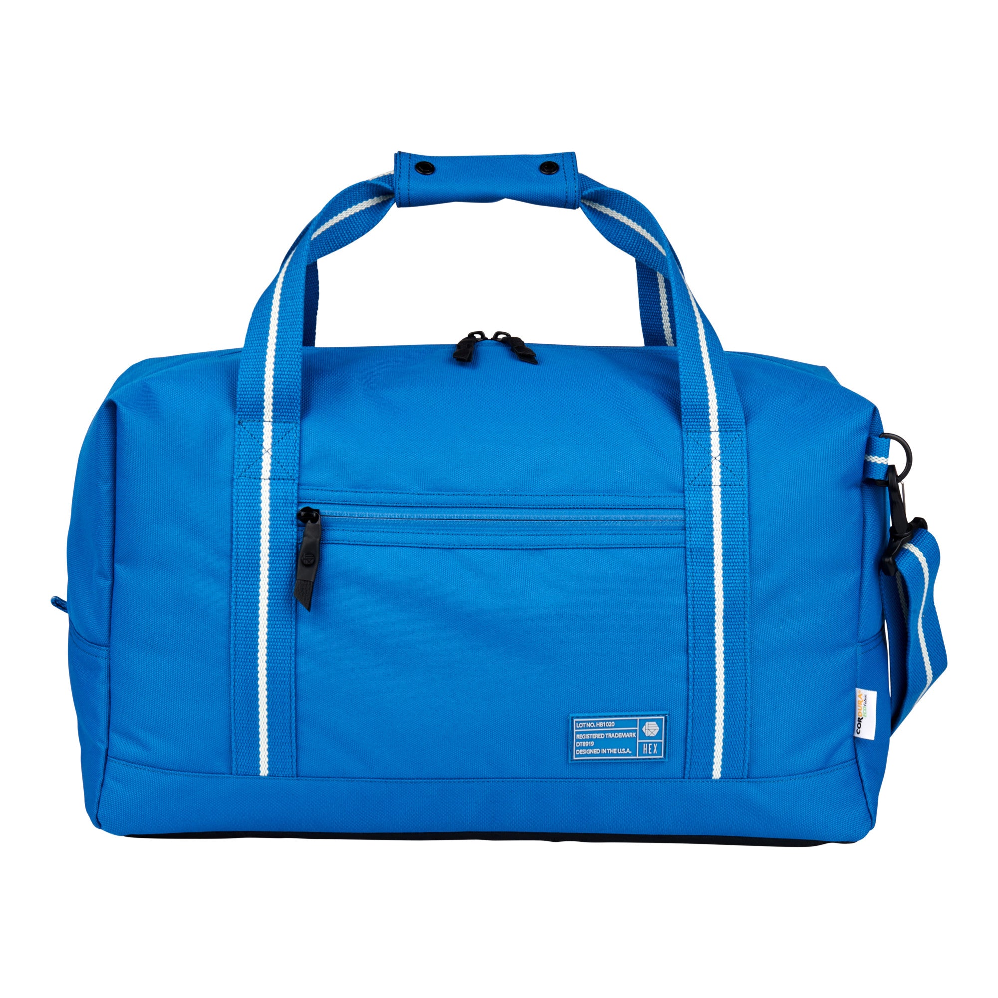 Evolve Duffle Bag Eco Blue - Waterproof Travel Duffel for Gym, Camping & Weekend Getaways