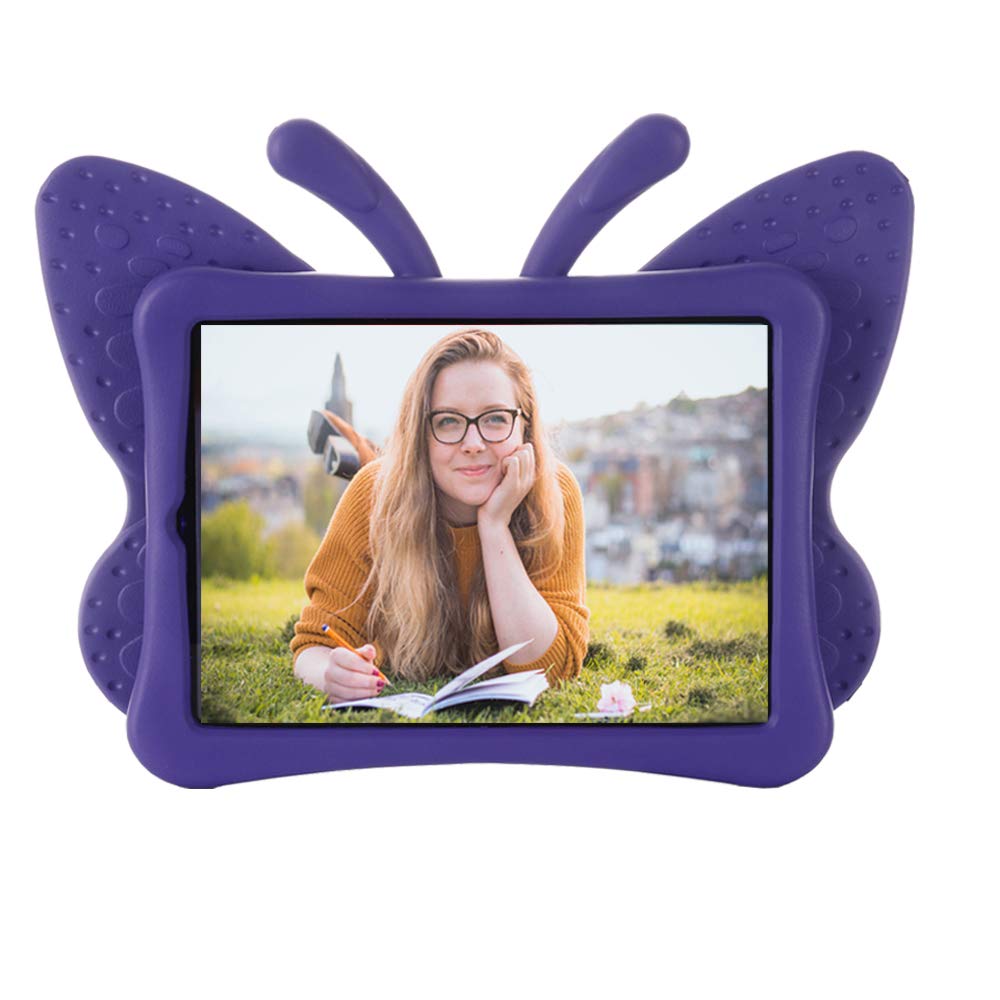 iPad Air 5th/4th Gen & iPad Pro 11 Inch Case for Kids & Girls - Cute Butterfly Shockproof EVA Foam Stand Cover Compatible with 11