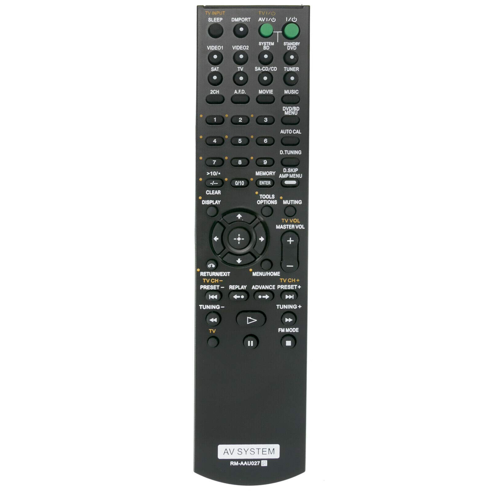 Original Remote Control RM-AAU027 Replacement for Sony Home Theater Systems - Compatible with SS-WP7500, STRDG520, STR-KM5000, STR-KM5500, TA-KMSW500 - Perfect for Home Entertainment & Theater Setup