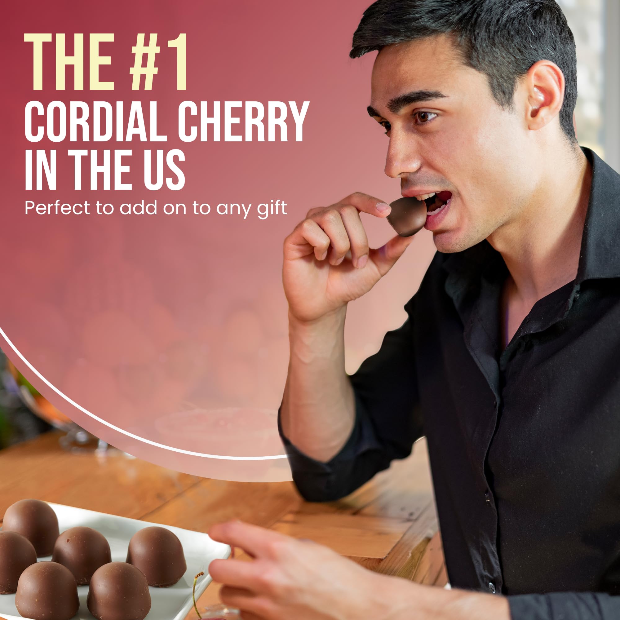 Queen Anne Milk Chocolate Covered Cordial Cherries - 6.6 oz Gift Box (10 Pieces) | Whole Cherry with Sweet Creamy Fruity Flavor | Perfect for Holidays, Gifts & Dessert Platters