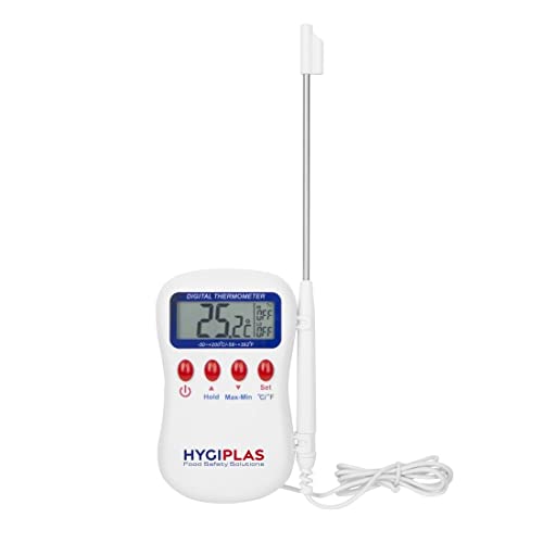 Digital Kitchen Thermometer for Liquids & Semi-Solids - Instant Read Food Thermometer for Cooking, Baking, Candy Making & BBQ - Perfect for Meat, Soup, Milk & Coffee