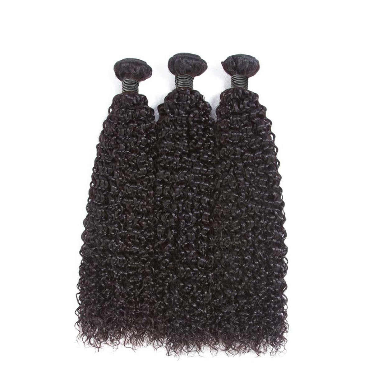 100% Virgin Human Hair Bundles - Kinky Curly Natural Black Hair Extensions for African American Women | Perfect for Protective Styles, Weaves & Braids
