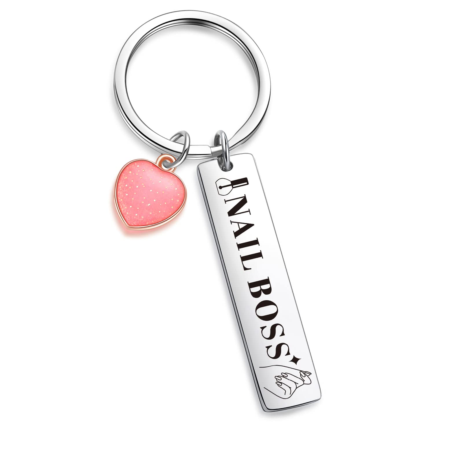 ZNOSVEI Nail Boss Thank You Keychain - Perfect Manicurist Graduation Gift for Nail Artists & Jewelry Lovers - Ideal for Salons, Appreciation Gifts & Special Occasions