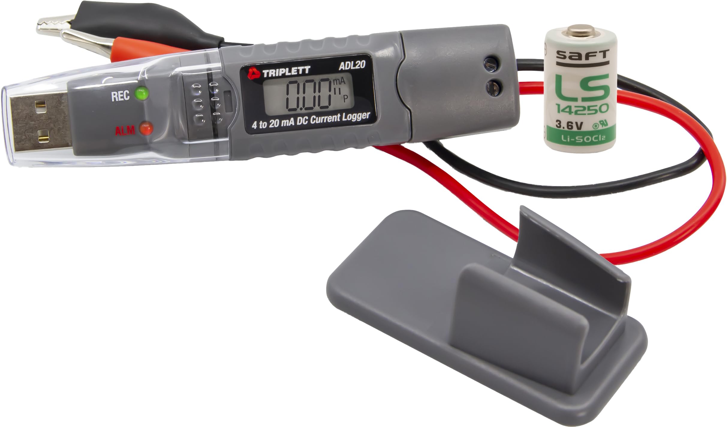 Triplett ADL20 4-20mA DC Current USB Datalogger - Single Channel 4-20mA Current Loop Monitor for Industrial Automation & HVAC Systems | Real-Time Data Logging & Analysis Tool