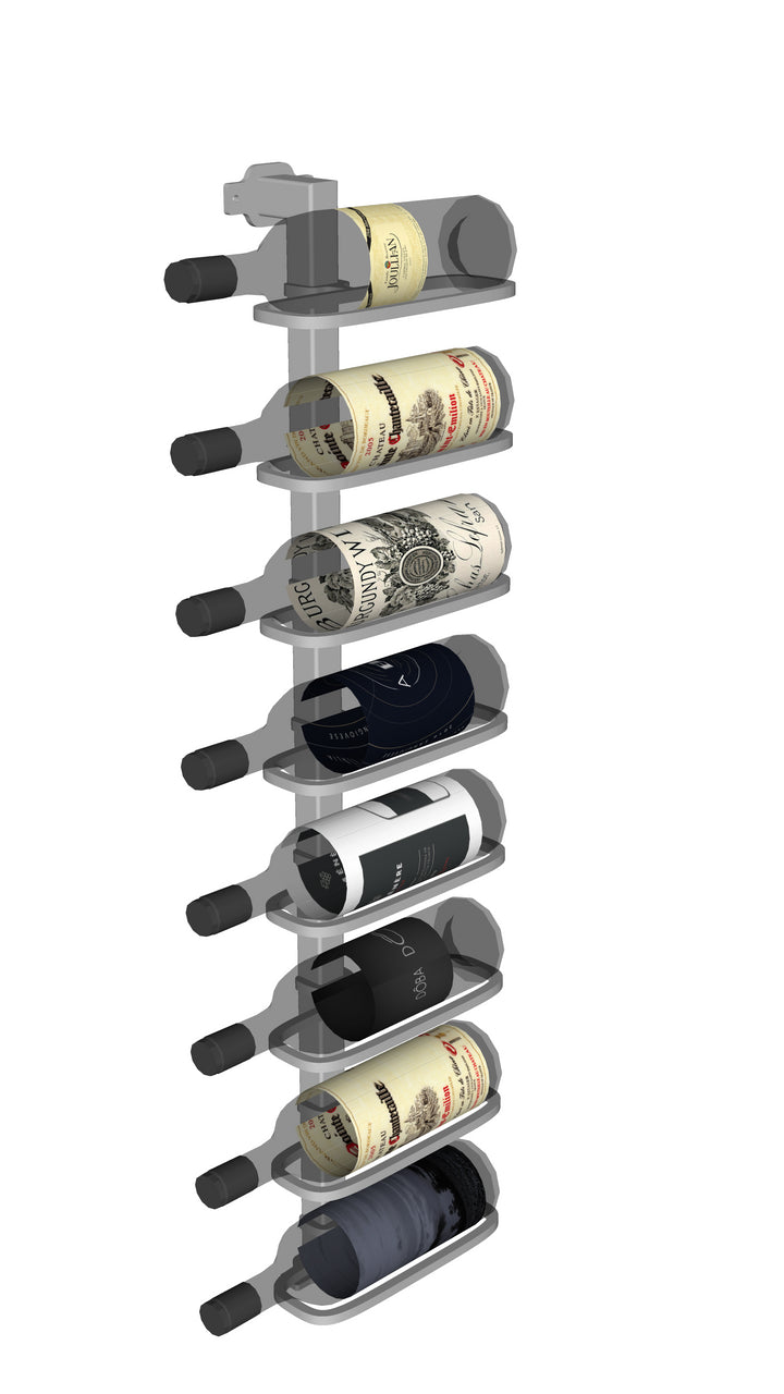 Urban Ironcraft Floor to Wall Wine Racks - Single Bottle Label Facing Pillar Series | Space-Saving Wine Storage for Home, Bar & Restaurant Decor | Perfect for Small Spaces & Wine Display