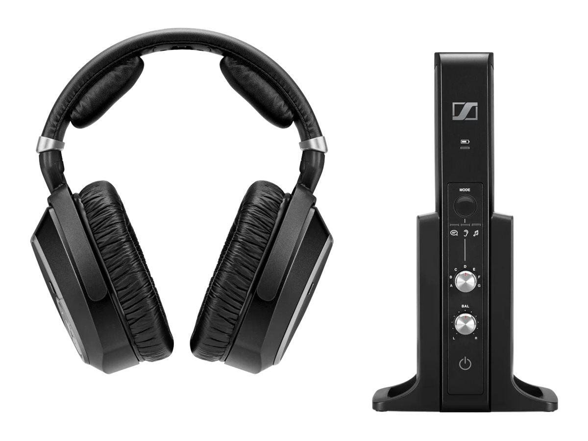 Sennheiser RS 195 Wireless Headphones - Premium Over-Ear RF Headset with Digital Sound, 3D Audio & 20-Hour Battery Life - Perfect for Home Theater, Gaming & Music Listening
