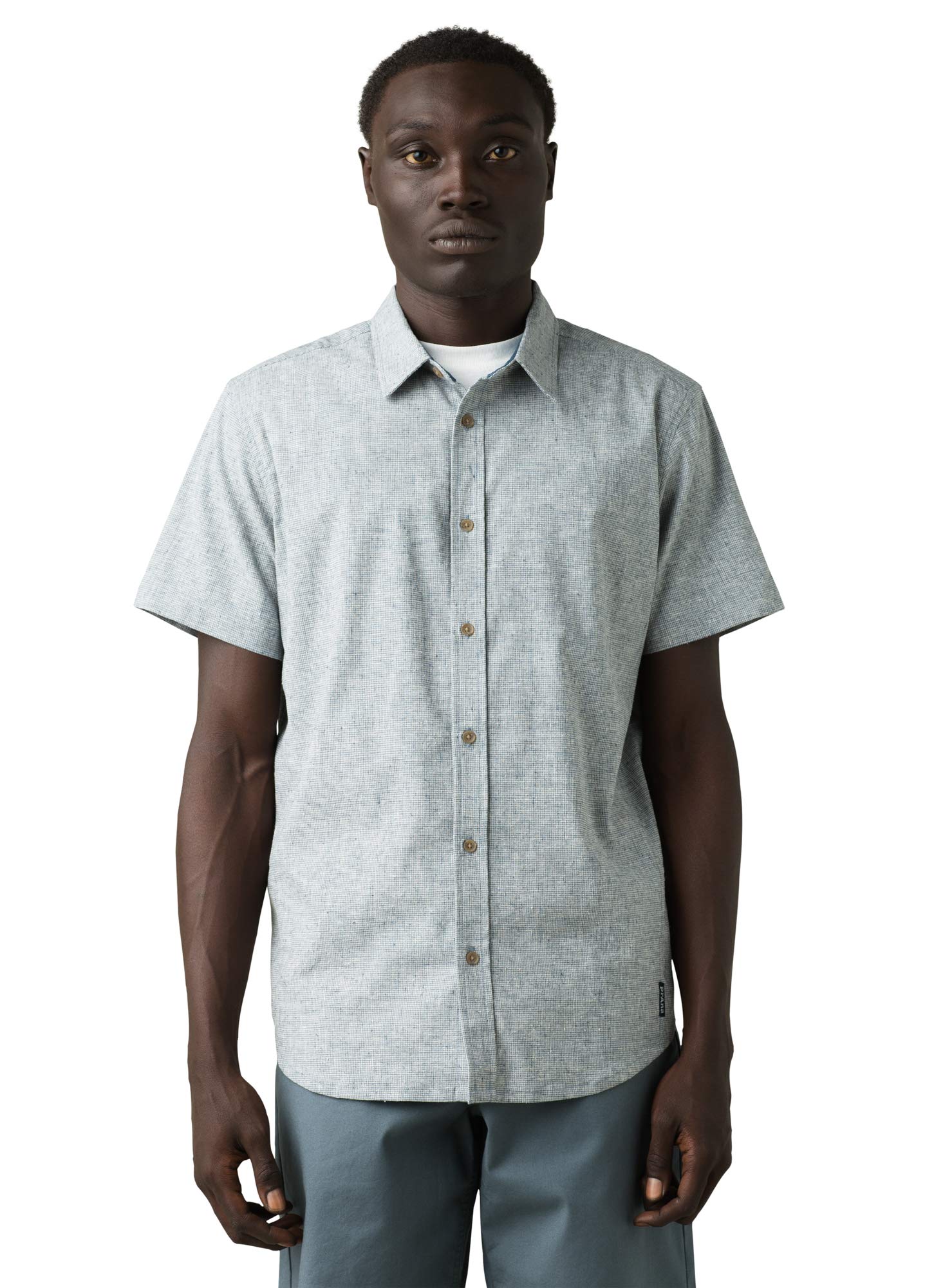 prAna Men's Grixson Button-Up Shirt - Lightweight, Quick-Dry Travel & Hiking Shirt for Outdoor Adventures