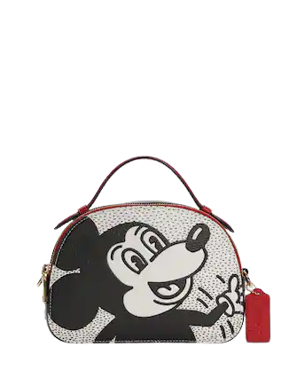 Coach Disney Mickey Mouse X Keith Haring Serena Satchel Crossbody Bag - Limited Edition Designer Handbag for Women, Fashion Accessory for Daily Use, Work, Travel and Special Occasions