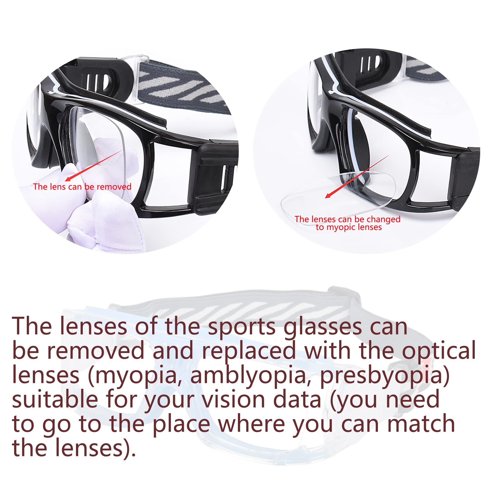 Men's Anti-Fog Sports Goggles - Protective Basketball Eyewear for Running, Cycling & Outdoor Activities