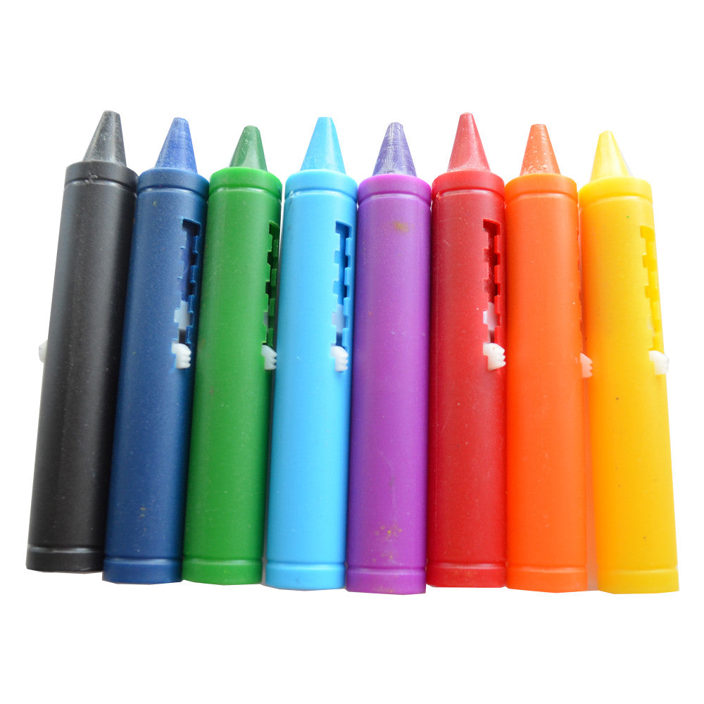 Buddy & Barney Color Magic Bath Time Crayons - 8 Vibrant Washable Crayons for Kids | Safe, Non-Toxic Bathtub Art Supplies for Toddlers | Fun Bath Toy for Creative Play & Learning