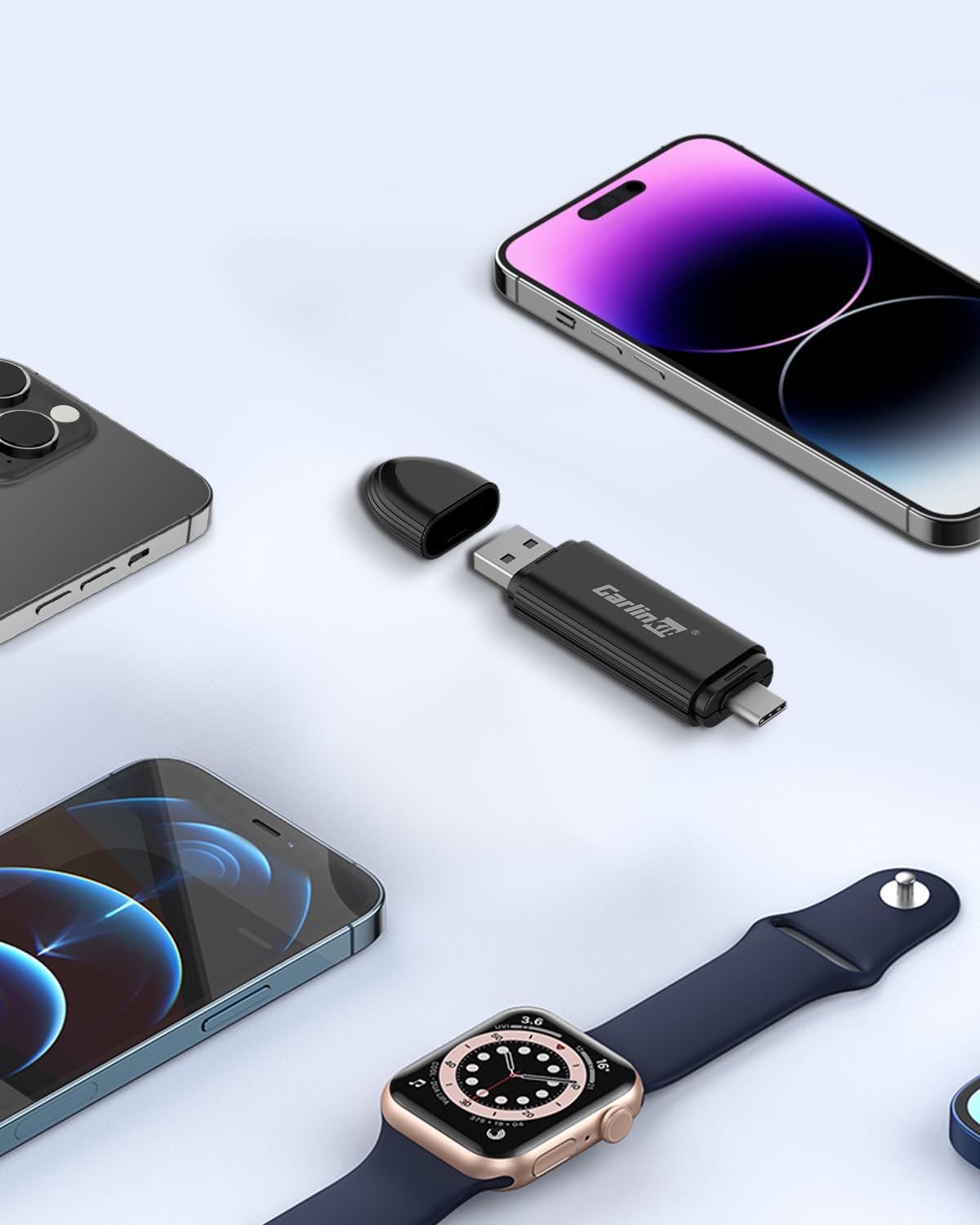 CarlinKit Mini SE Wireless CarPlay Adapter - Convert OEM Wired CarPlay to Wireless for iPhone iOS 10 & Above | Fast Connection, Zero Latency | Perfect for Commuting, Road Trips & Daily Driving