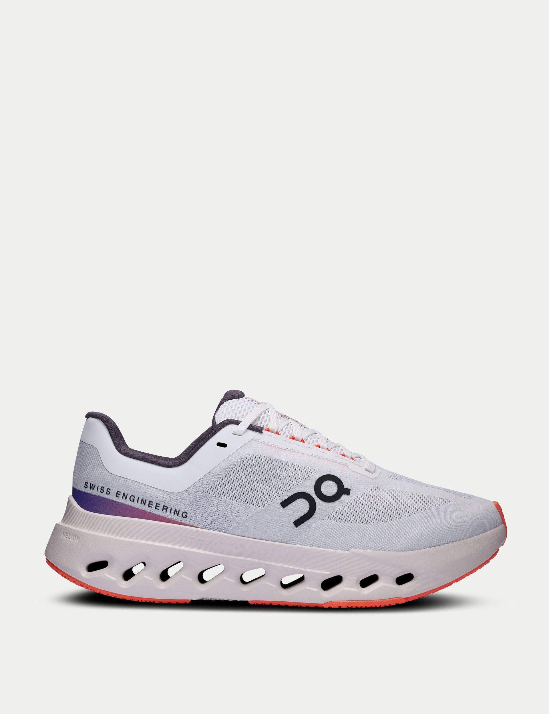 Cloudsurfer Next Running Shoes - White/Flame Color - Lightweight & Cushioned for Road Running, Jogging, and Daily Workouts