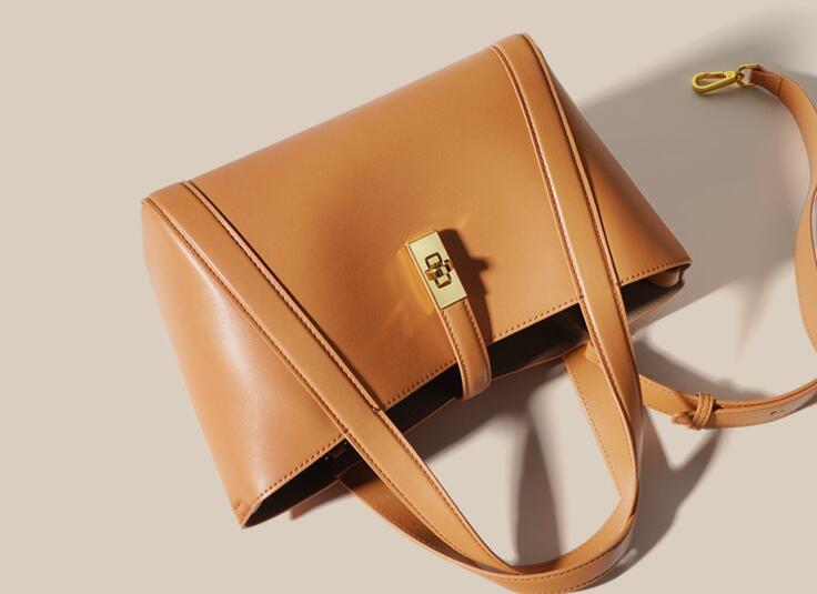 Stylish Small Leather Tote Crossbody Bag for Women - Perfect for Work, Travel & Everyday Use | Premium Genuine Leather Handbag