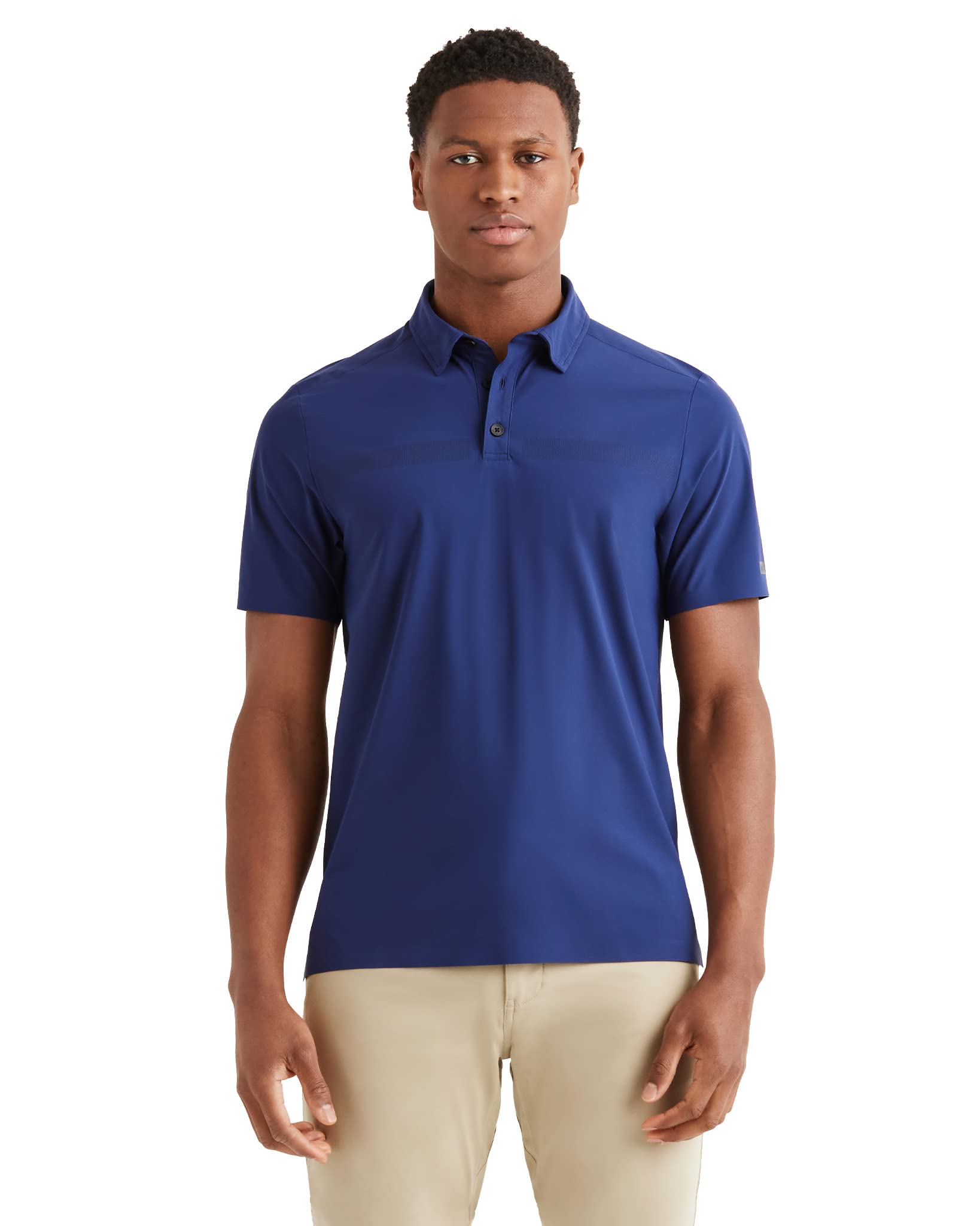 Rhone Tech Men's Performance Polo Shirt - UPF 50+ Sun Protection, Moisture Wicking & Anti-Odor Golf Shirt for Men - Perfect for Golf, Tennis & Outdoor Activities