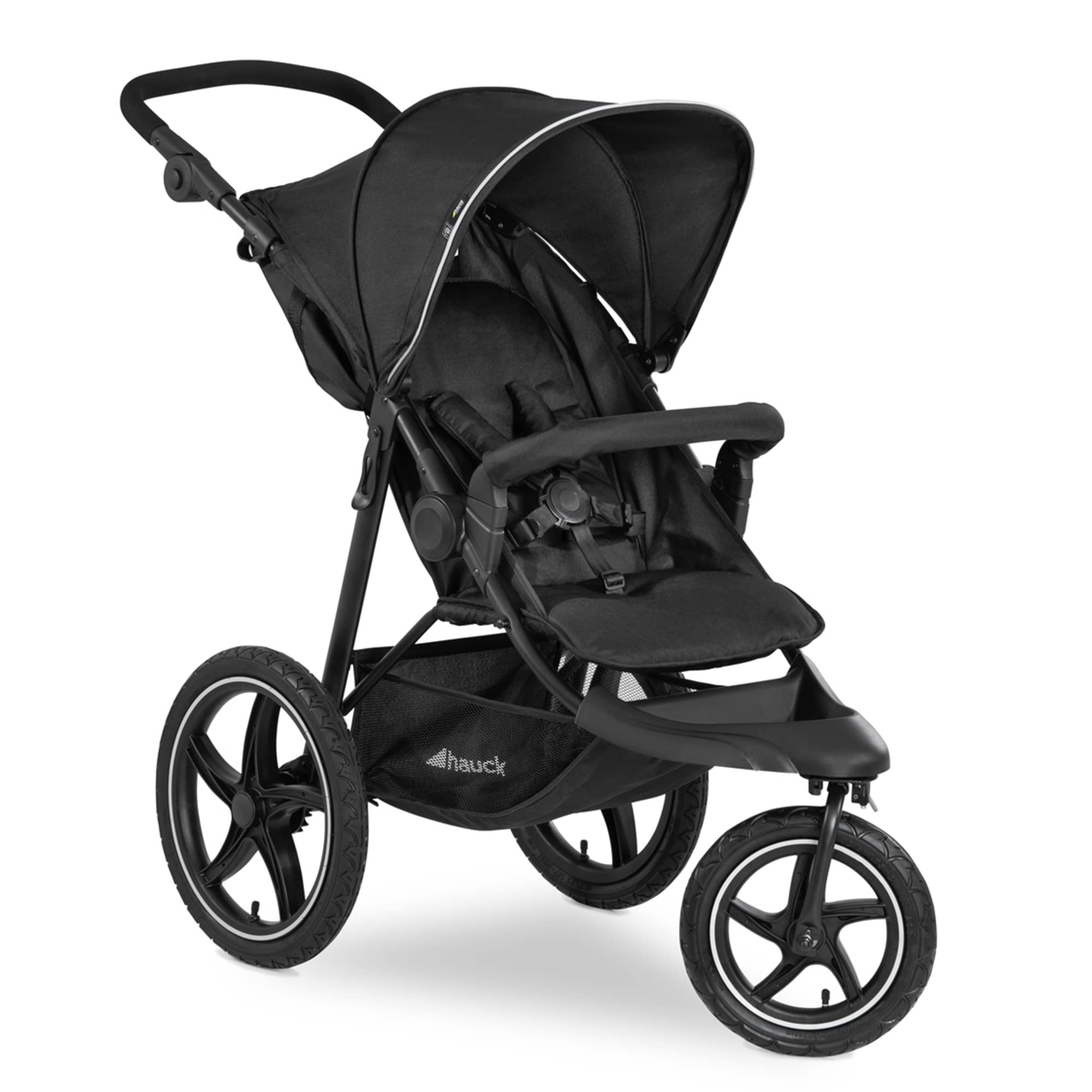 Hauck Runner 2 All-Terrain Jogging Stroller for Baby & Toddler - Lightweight Running Stroller with Shock Absorption (Black) - Perfect for Outdoor Adventures, Park Runs & Active Parents