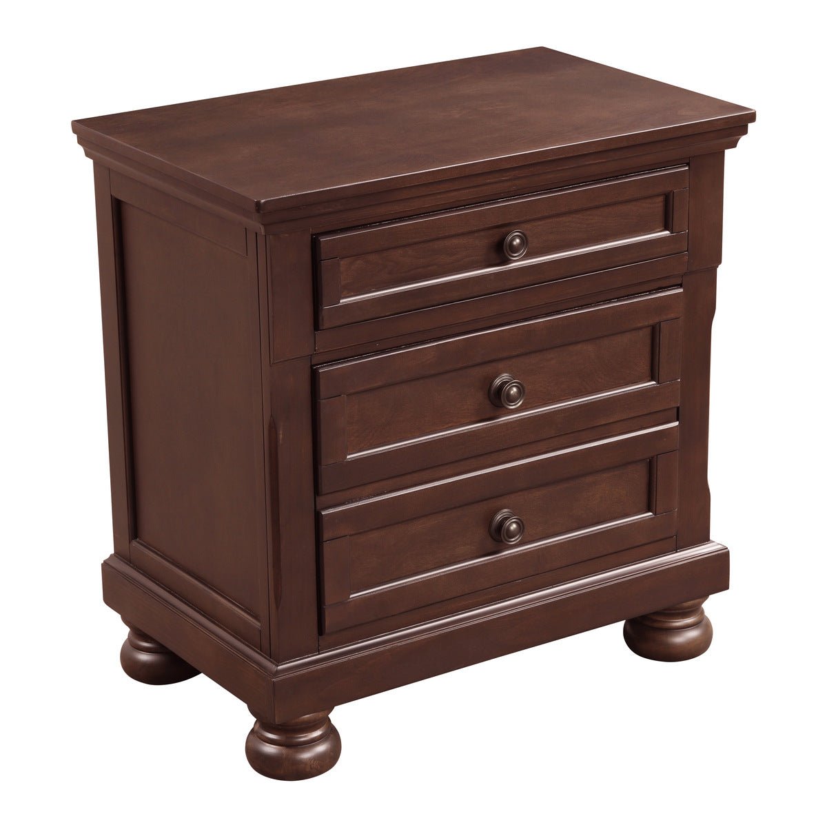 Begonia Cherry Night Stand - Elegant Wooden Bedside Table with Drawer for Bedroom Decor | Perfect for Small Spaces, Apartments & Guest Rooms