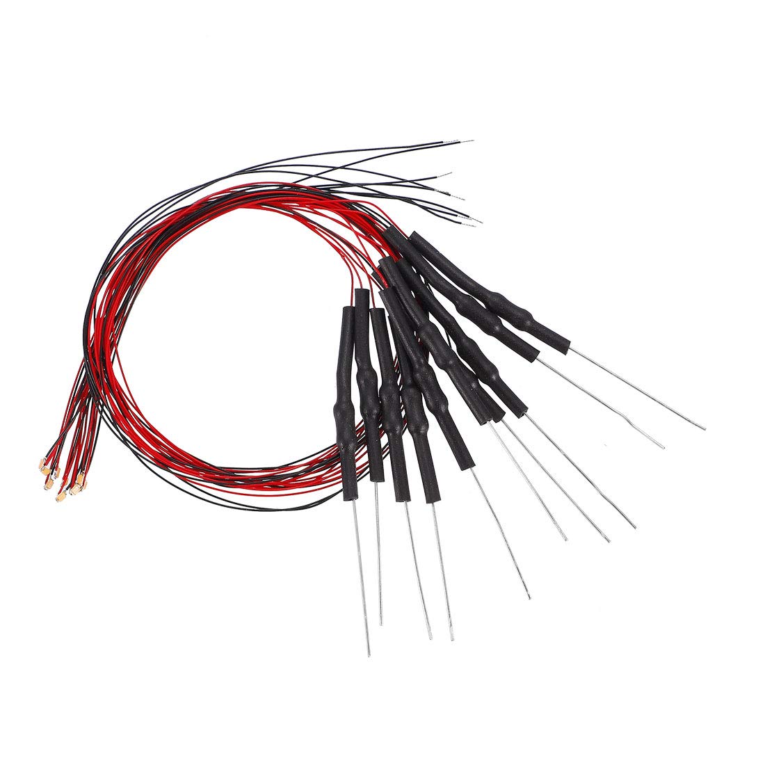 10PCS Prewired 0805 Pink SMD LED Diodes - 6-18V DC Micro Wired LEDs with Resistor for Circuit Boards, DIY Electronics & Small Lighting Projects