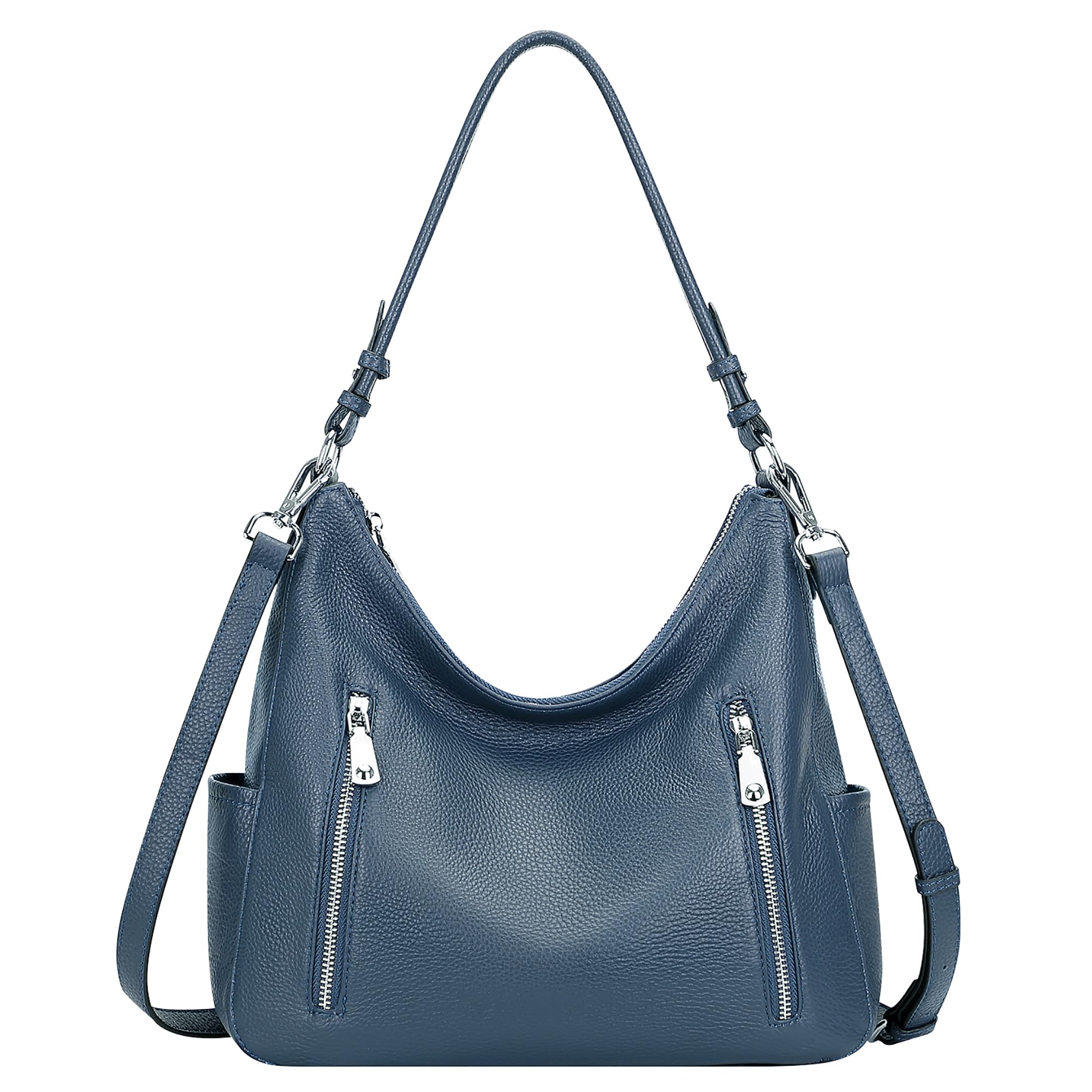 Genuine Leather Hobo Shoulder Bag for Women - Stylish Crossbody Purse with Medium Size - Perfect for Work, Travel & Everyday Use