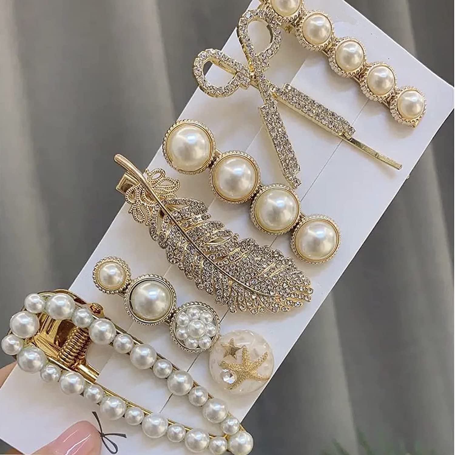 Shidara Gold Pearl Bobby Pins for Women - Elegant Hair Clips Barrettes for Bridal, Prom, Valentine's Day, Birthday Party & Daily Wear | Mother’s Day Gift Idea | Set of 6 Hair Accessories | Perfect for Weddings, Special Occasions & Everyday Styling