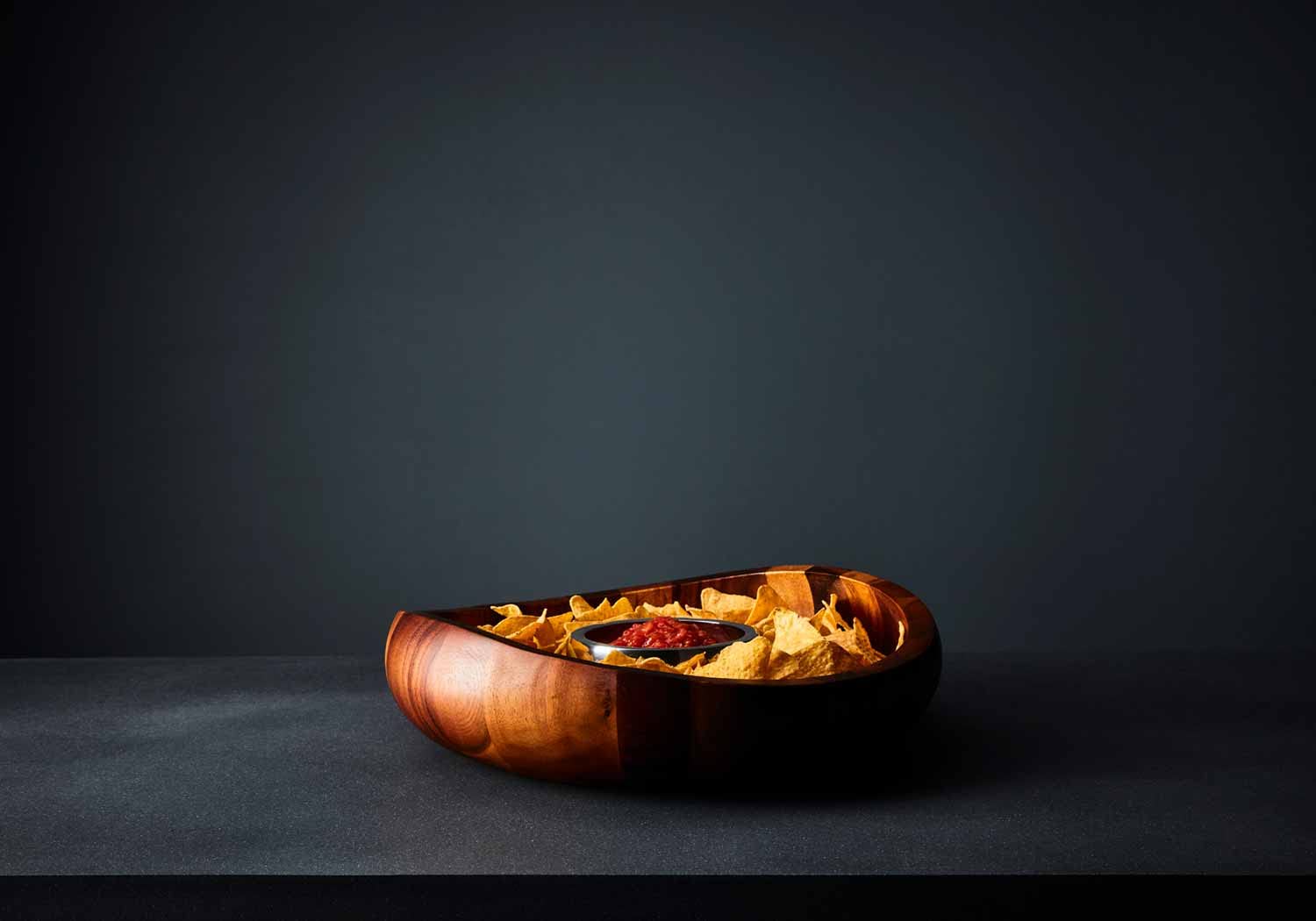 Nambe Butterfly Collection 2-Piece Chip and Dip Serving Set - 16-Inch Metal Tray with Bowl for Salsa, Guacamole, Veggies & Snacks | Elegant Party Platter for Entertaining, Game Nights & Potlucks