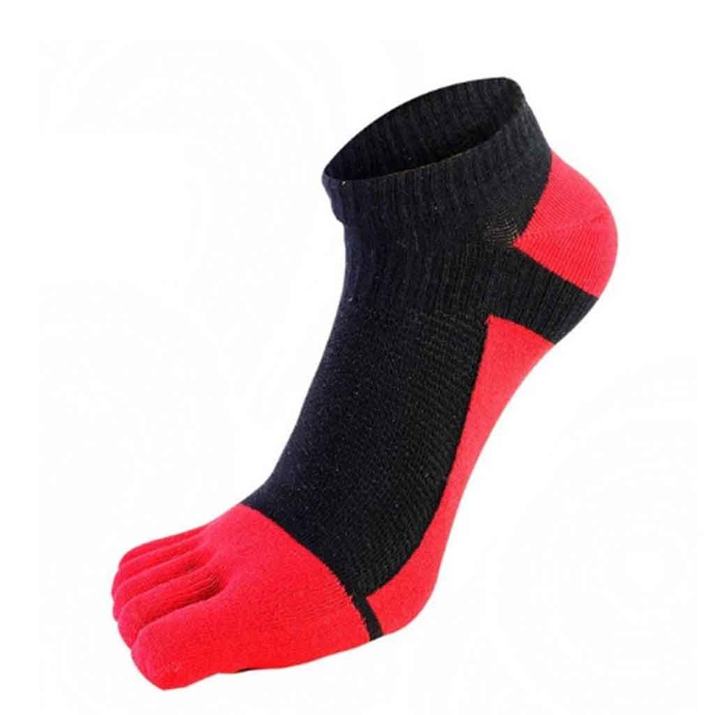 WPYYI 10 Pairs Sports Socks for Men & Women - Breathable Thin Five-Toe Socks with Mesh Stitching, Comfortable Cotton Athletic Socks (Blue) - Perfect for Running, Yoga & Gym Workouts