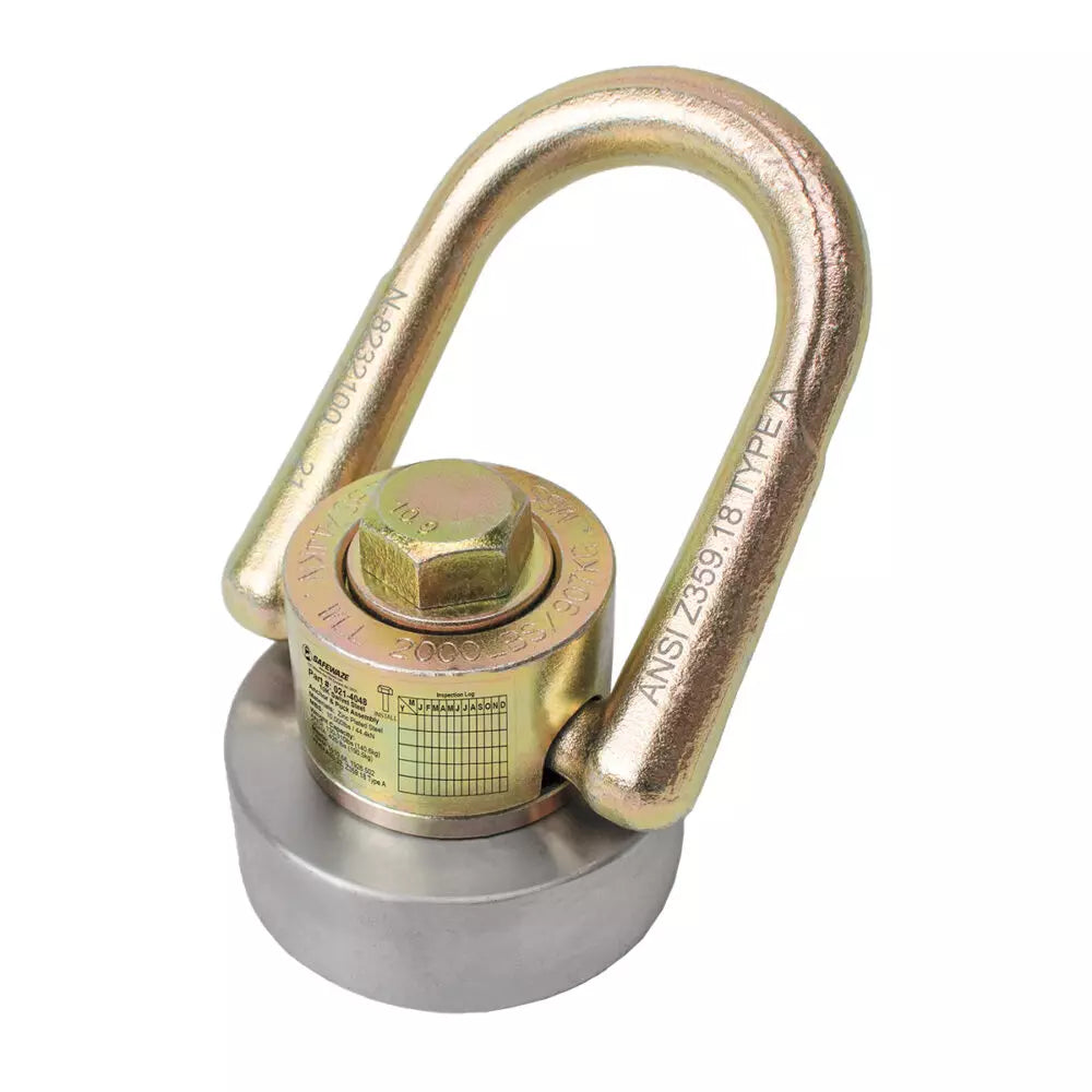 10K Swivel Steel Anchor & Puck Assembly - Heavy Duty Marine Hardware for Boats, Docks & Water Sports - Secure Mooring & Anchoring Solution
